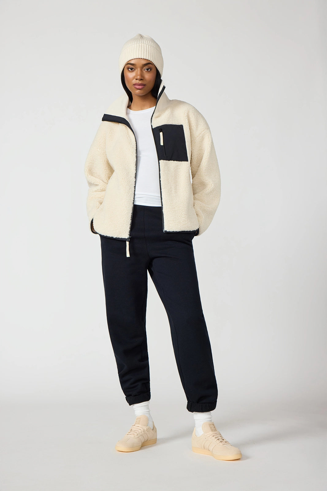 Berber Colour Block Jacket - Birch