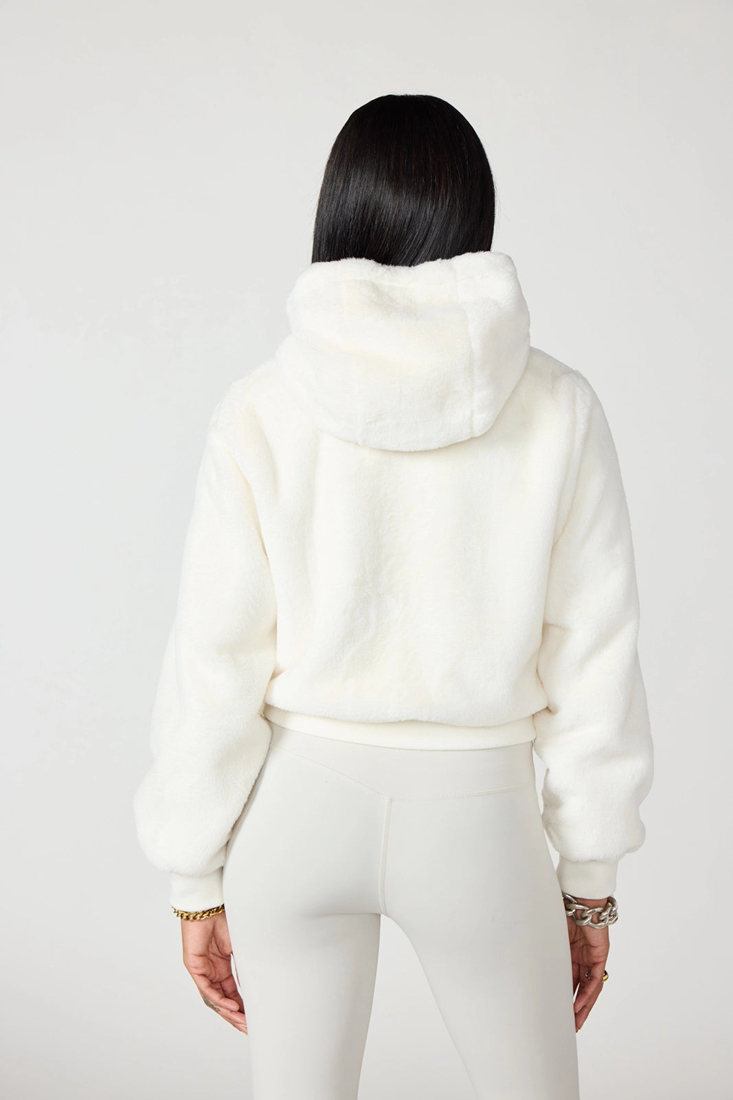 Plush Bomber Jacket - Vanilla