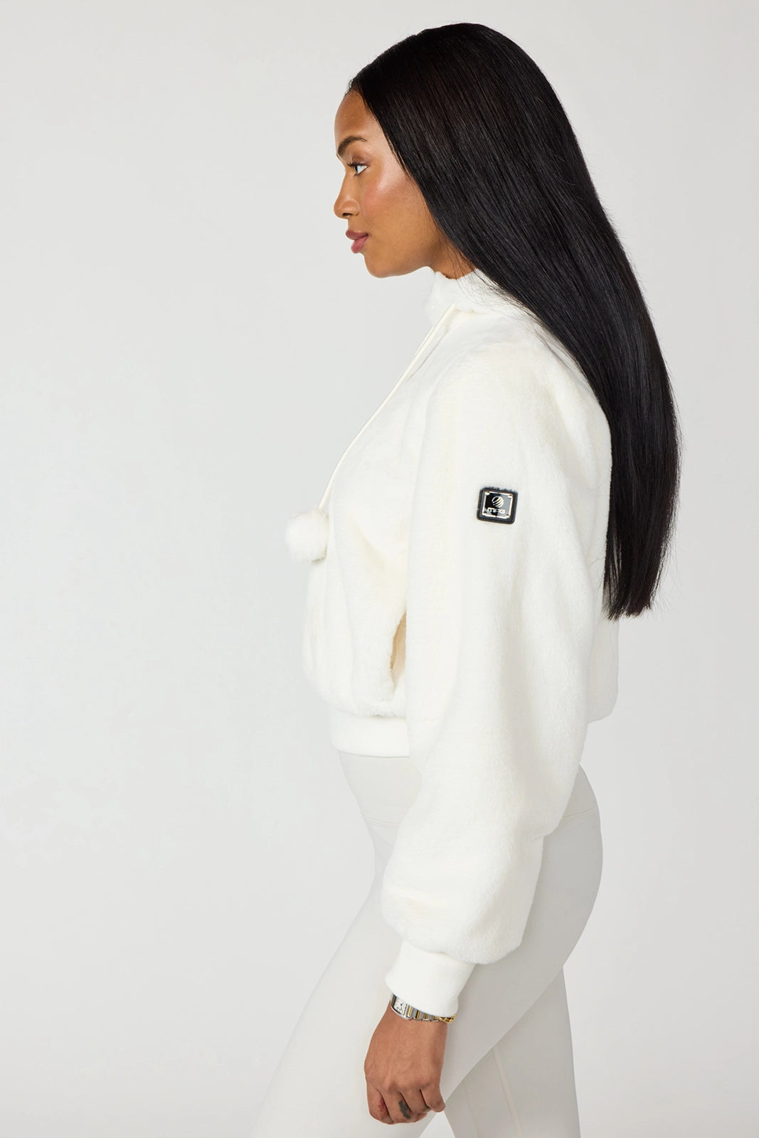 Plush Bomber Jacket - Vanilla
