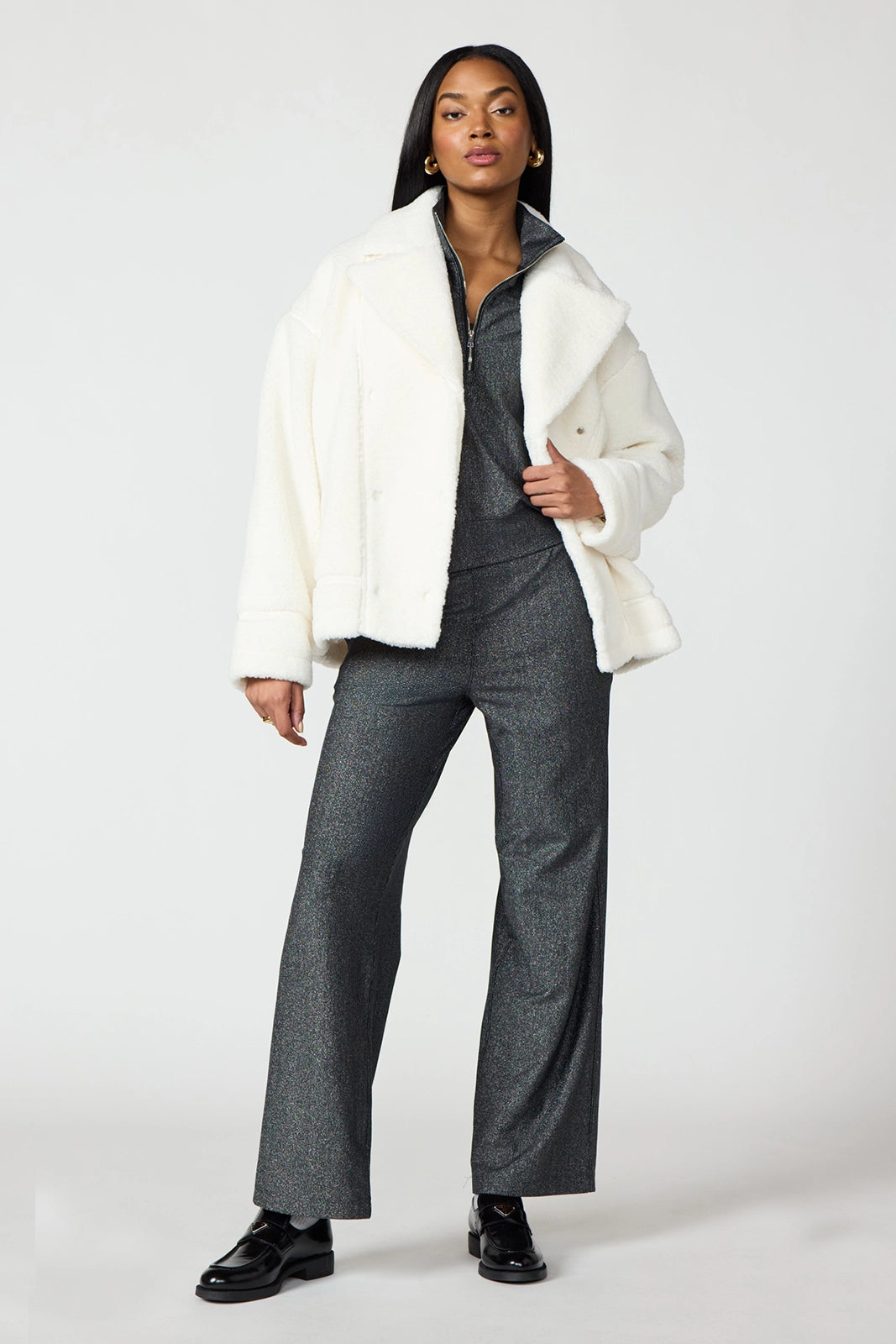 Sherpa Biker Jacket - Vanilla