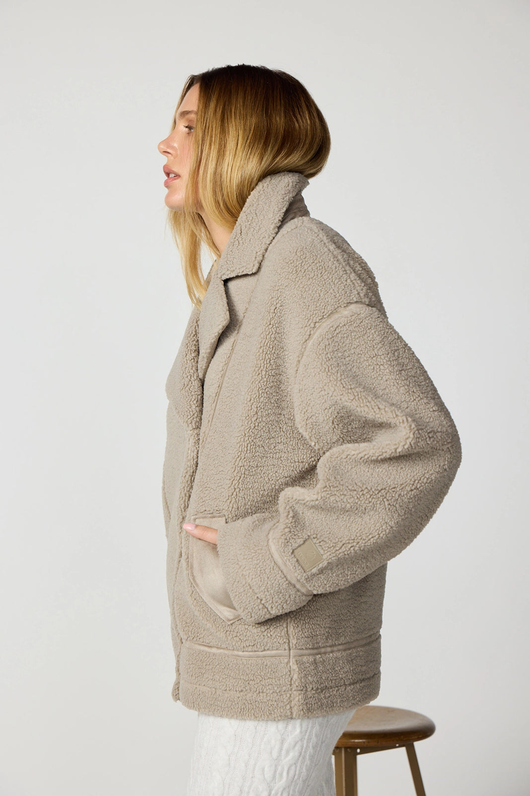 Sherpa Biker Jacket - Island Fossil