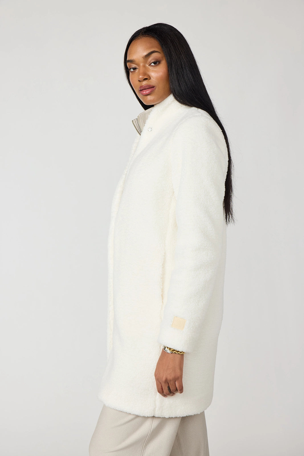 Sherpa Long Jacket - Vanilla