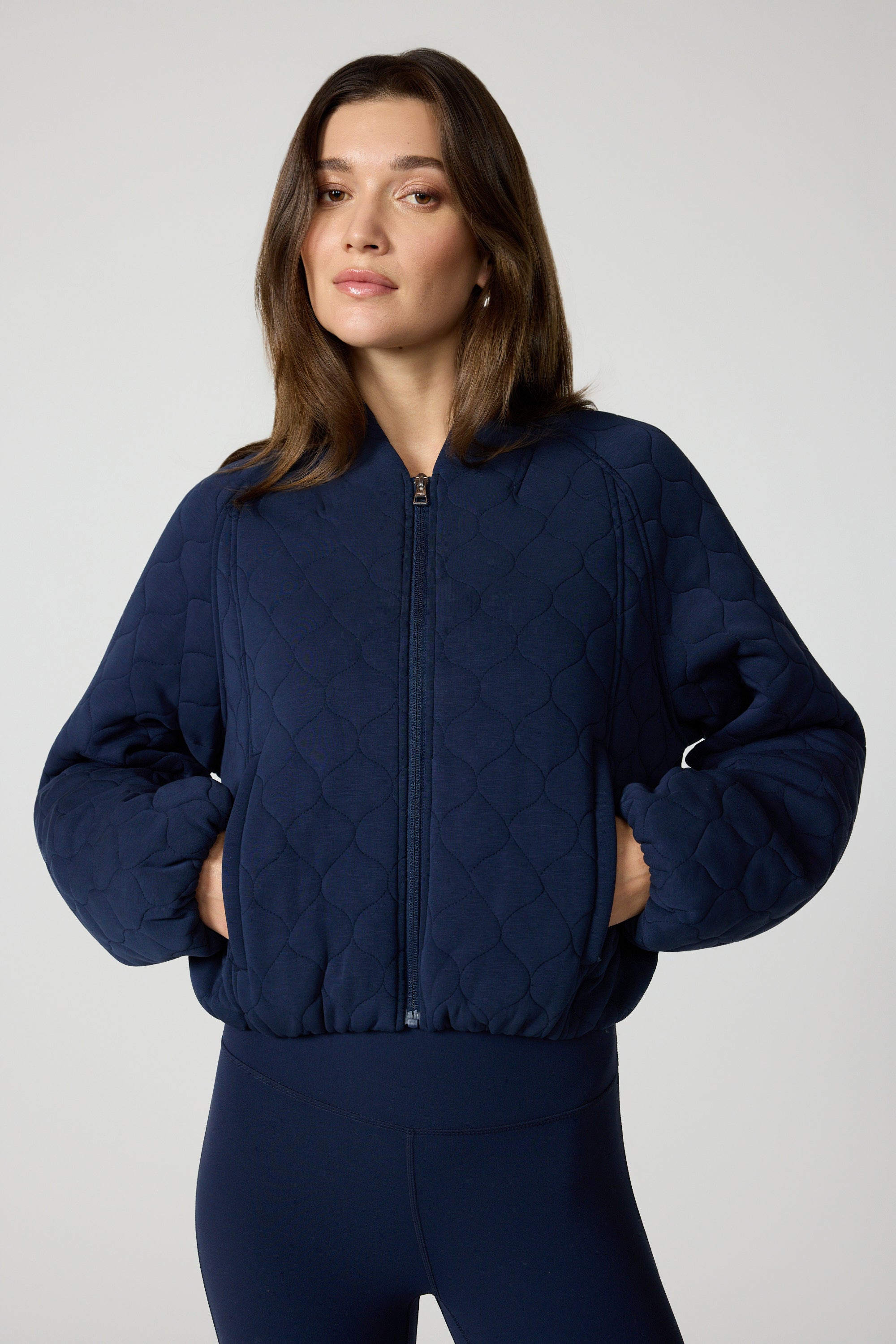 Dreamweave Quilted Jacket - Navy Blazer