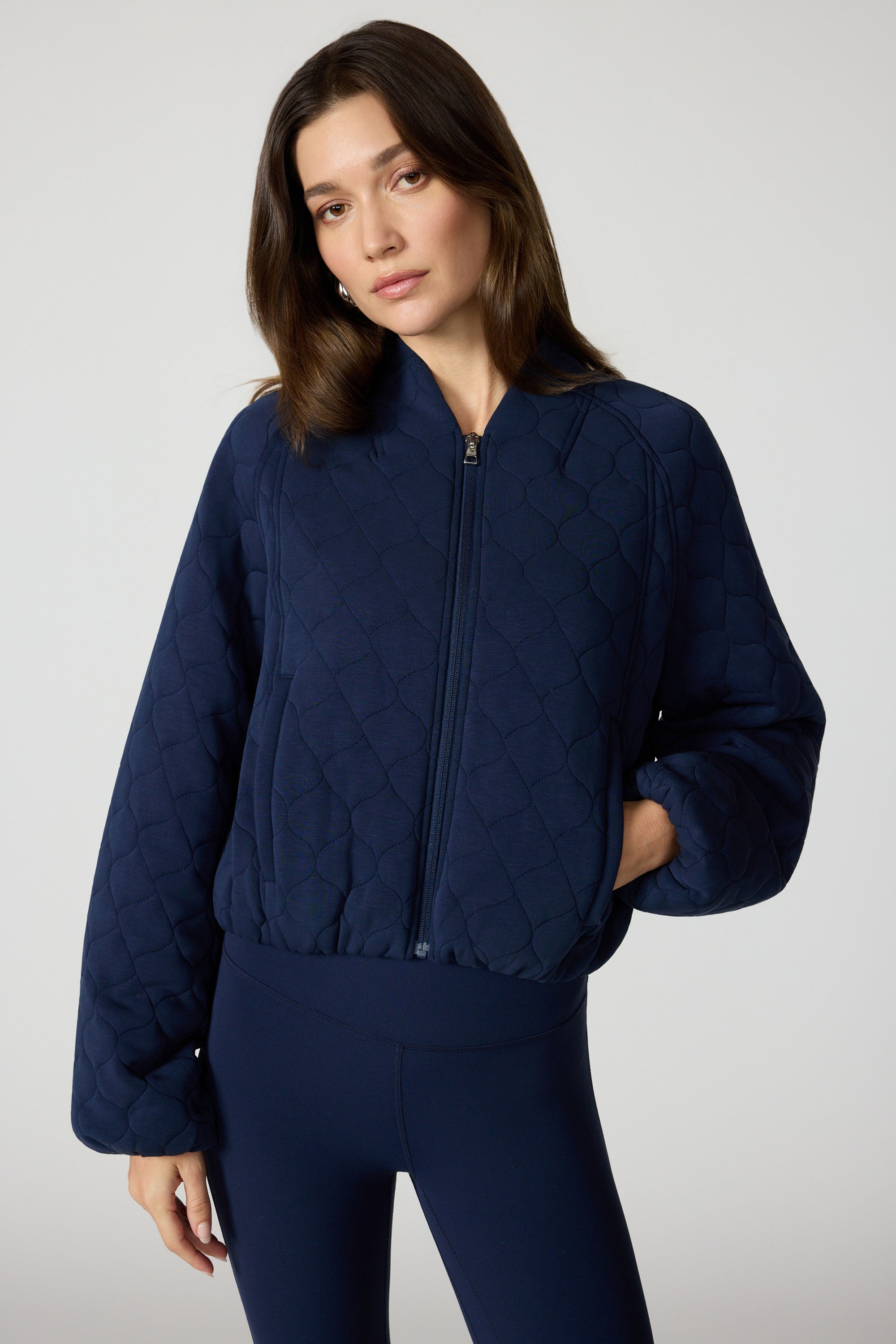 Dreamweave Quilted Jacket - Navy Blazer