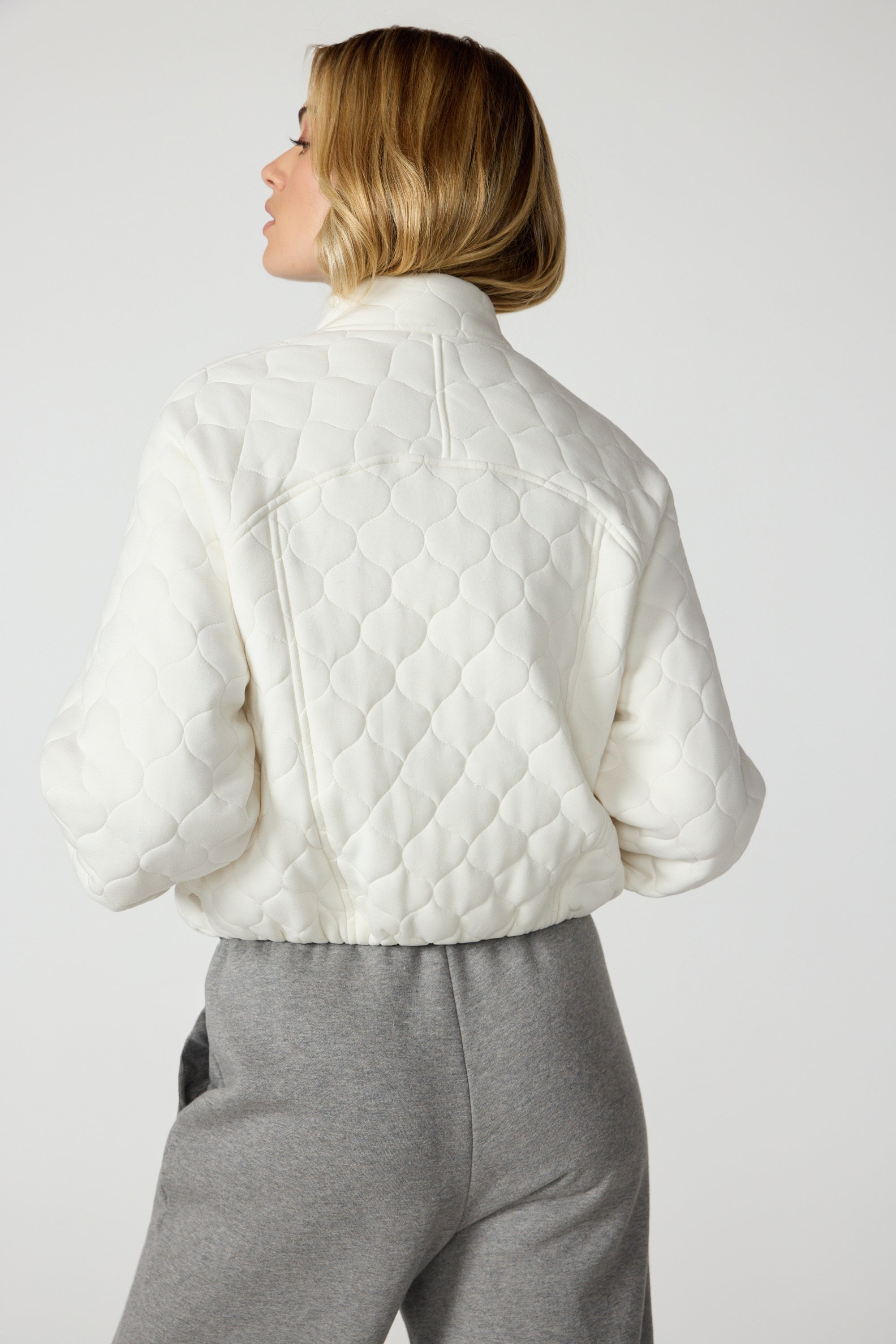 Dreamweave Quilted Jacket - Vanilla