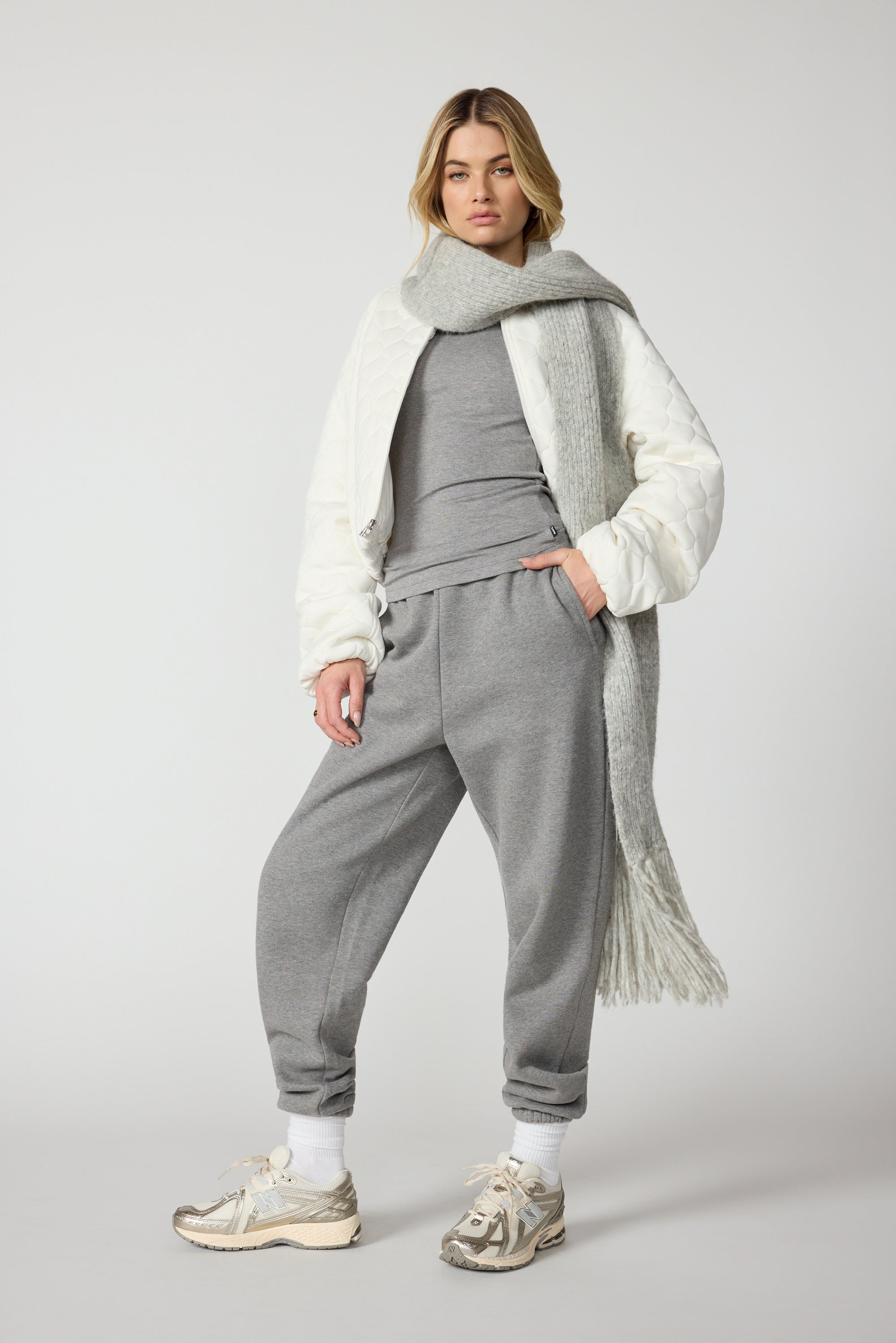 Dreamweave Quilted Jacket - Vanilla