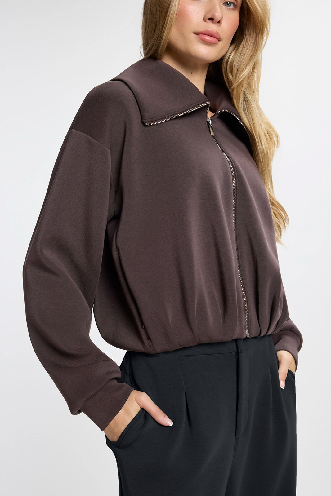 Dreamweave™ Pleated Jacket - Java
