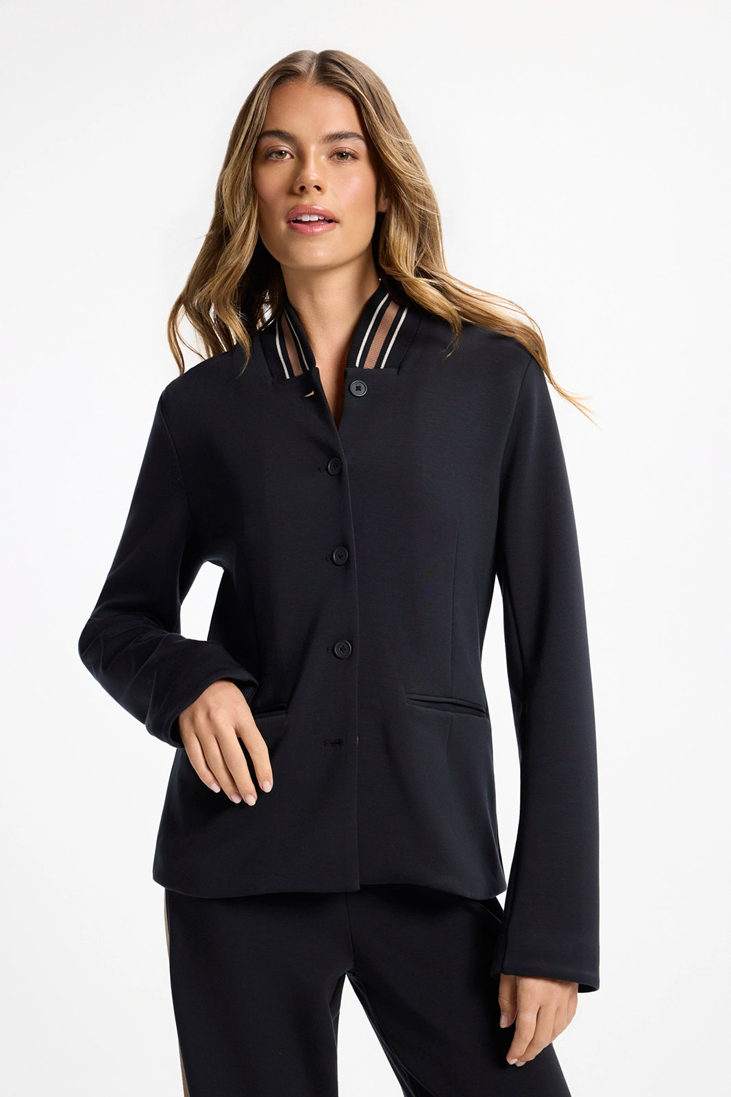 Performance Varsity Blazer - Black/Brownie