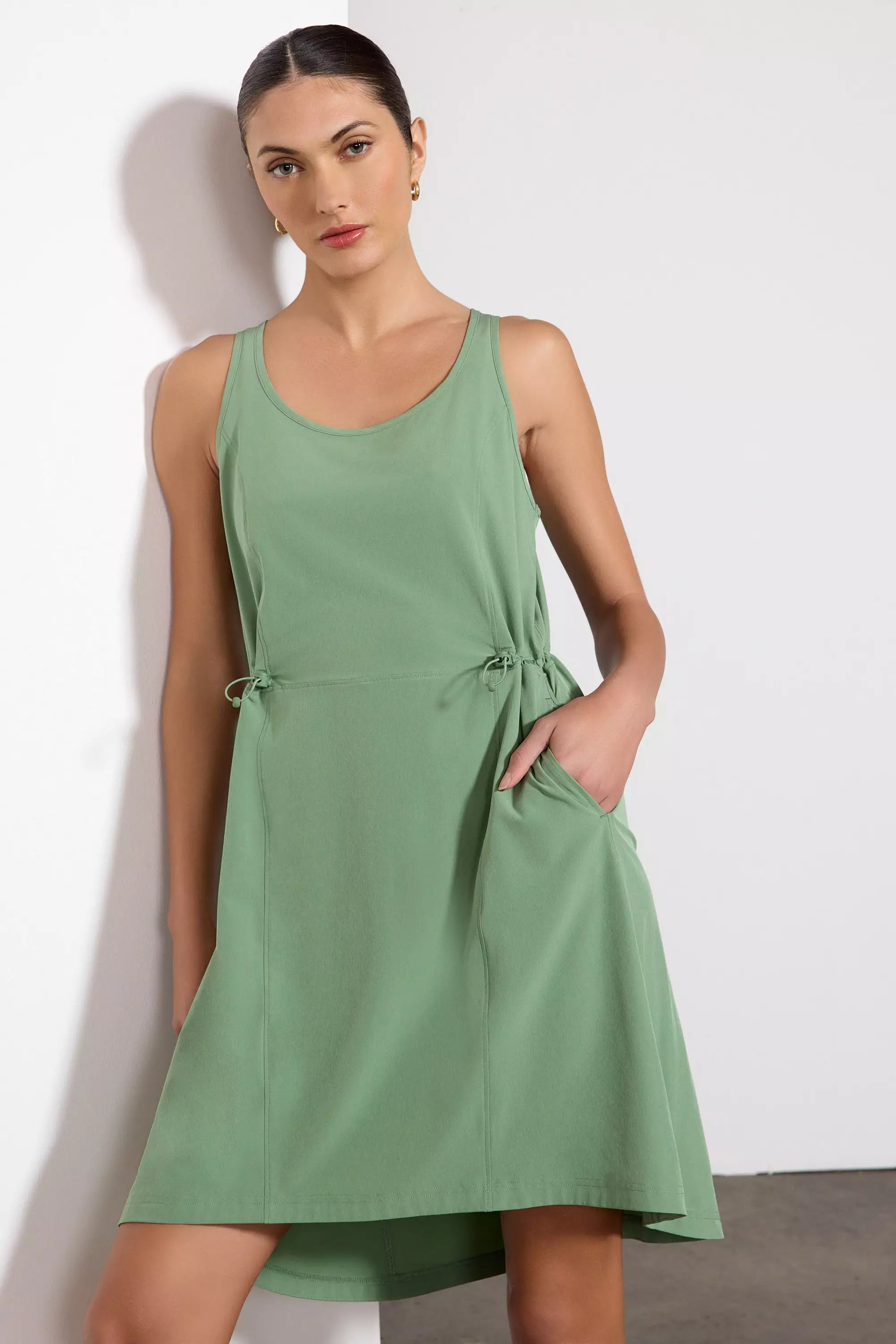 Vestido de inspiración - Hedge Green