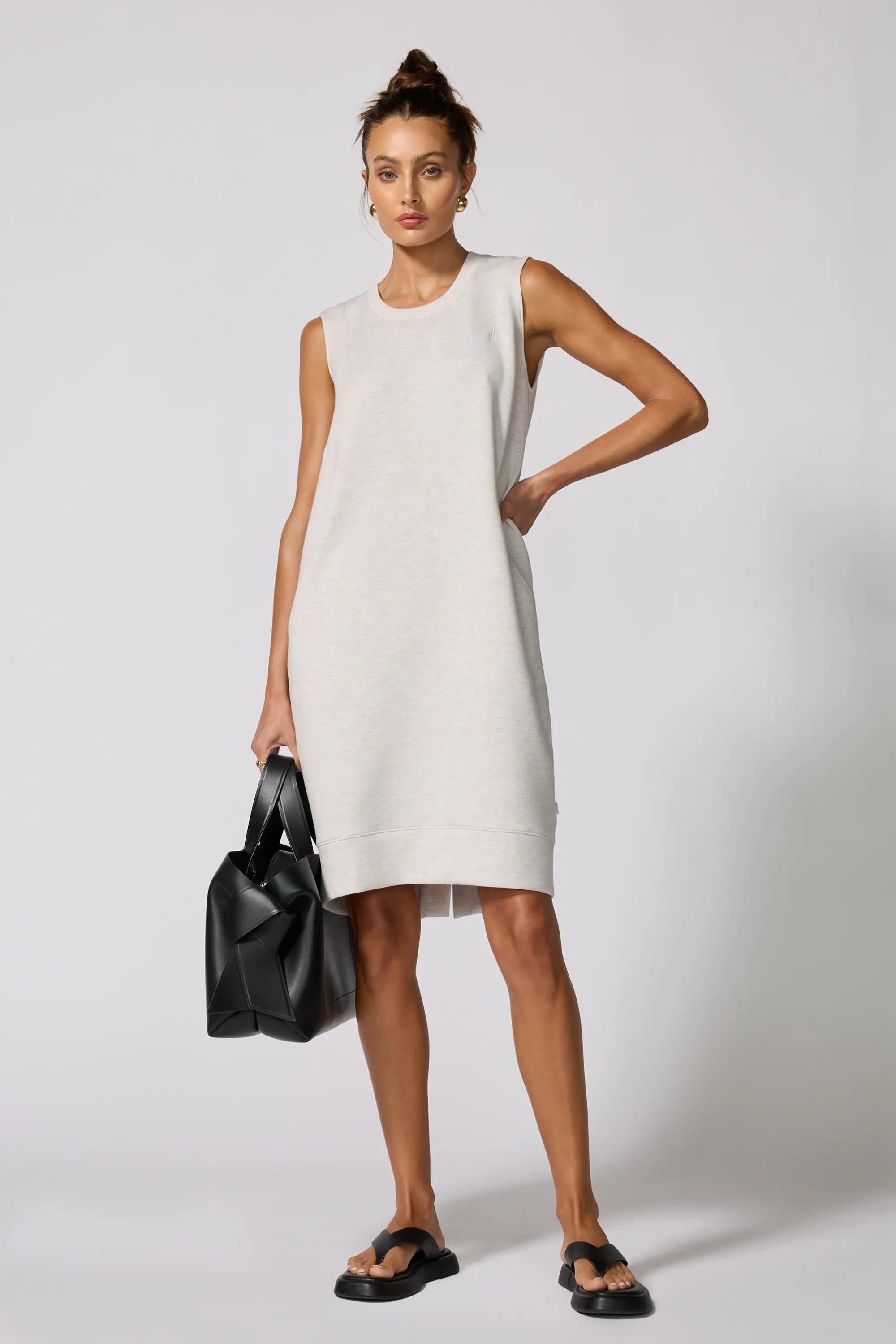 Dreamweave Dress - Htr Moonbeam