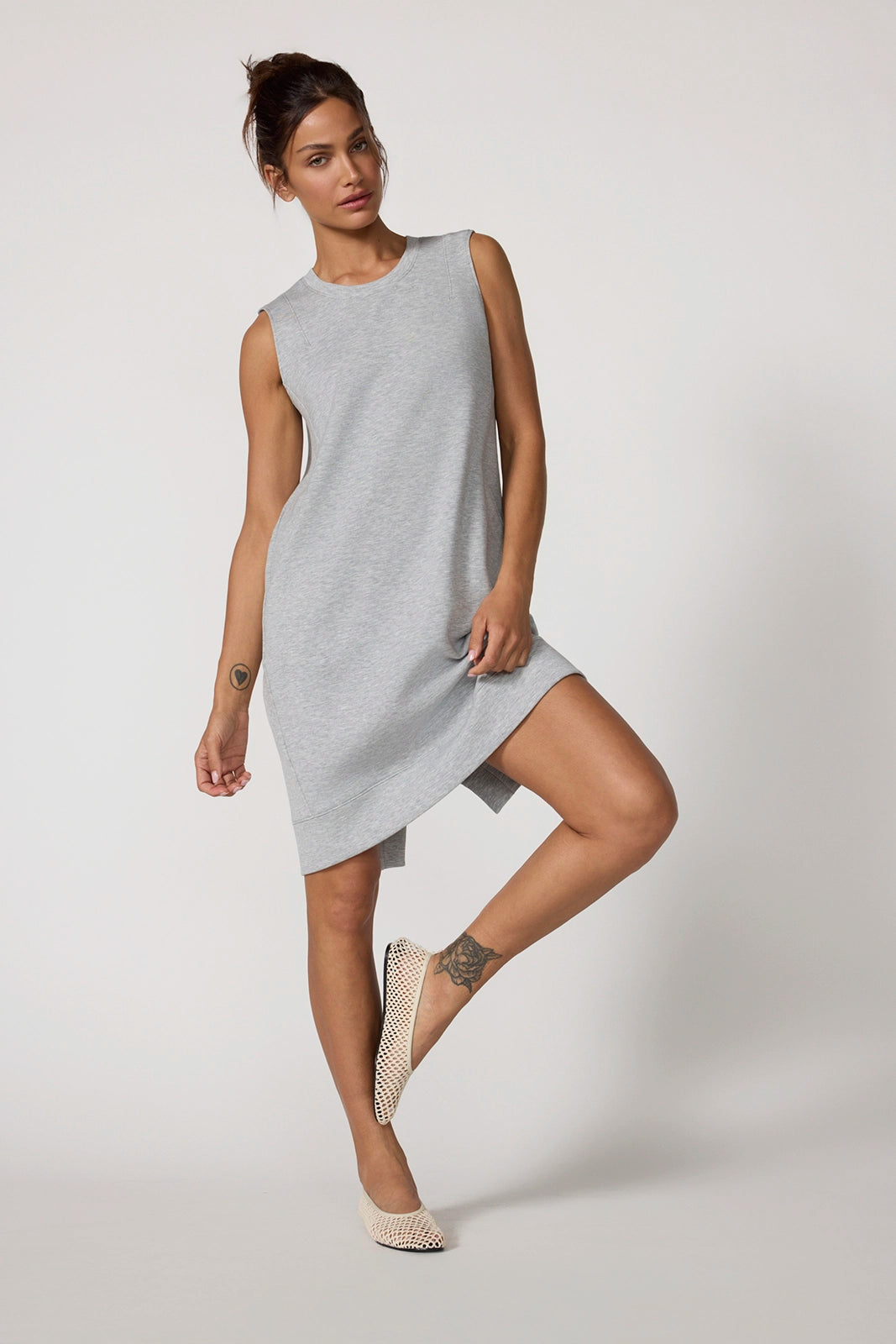 Dreamweave™ Dress - Htr Concrete