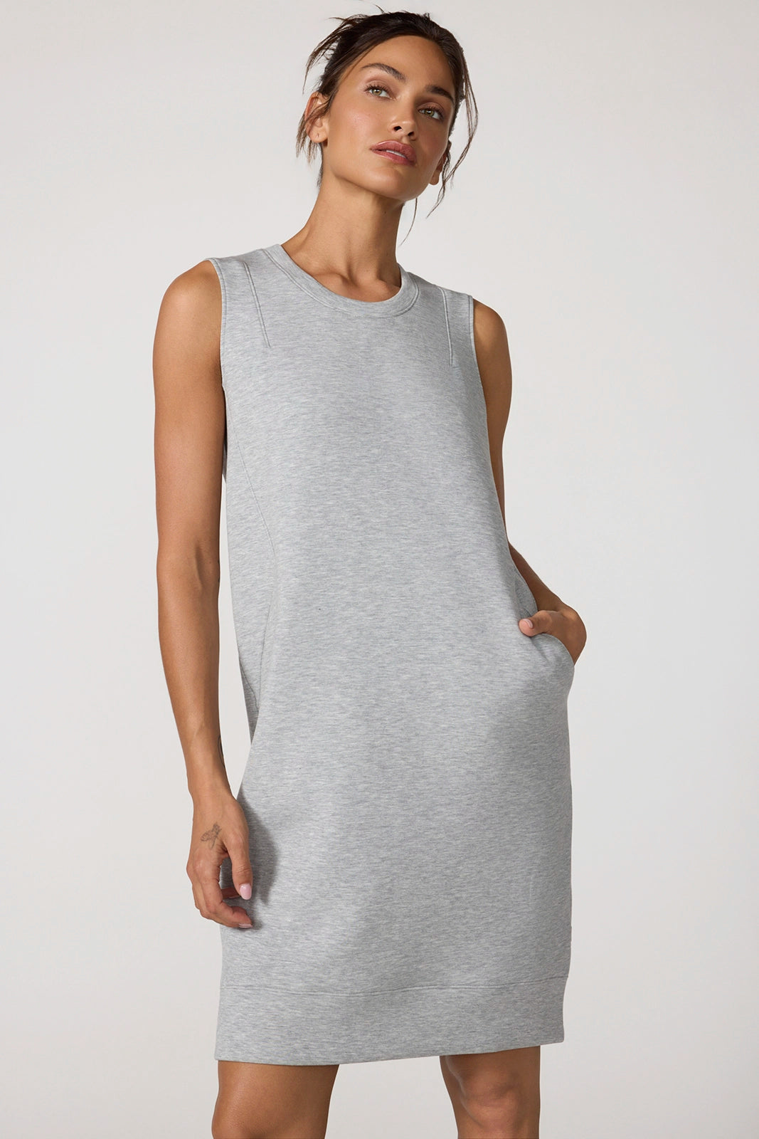 Dreamweave™ Dress - Htr Concrete