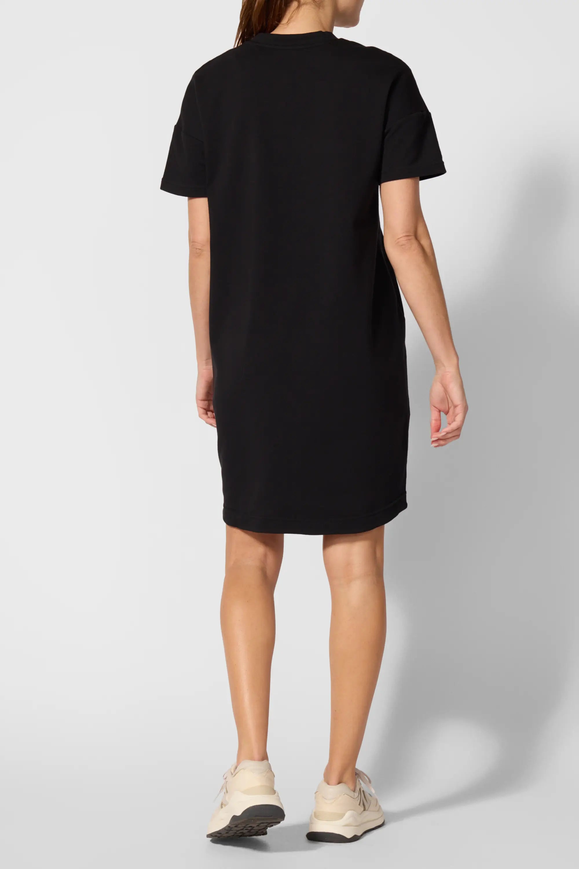 Vestido de camiseta Luxe Terry - Negro