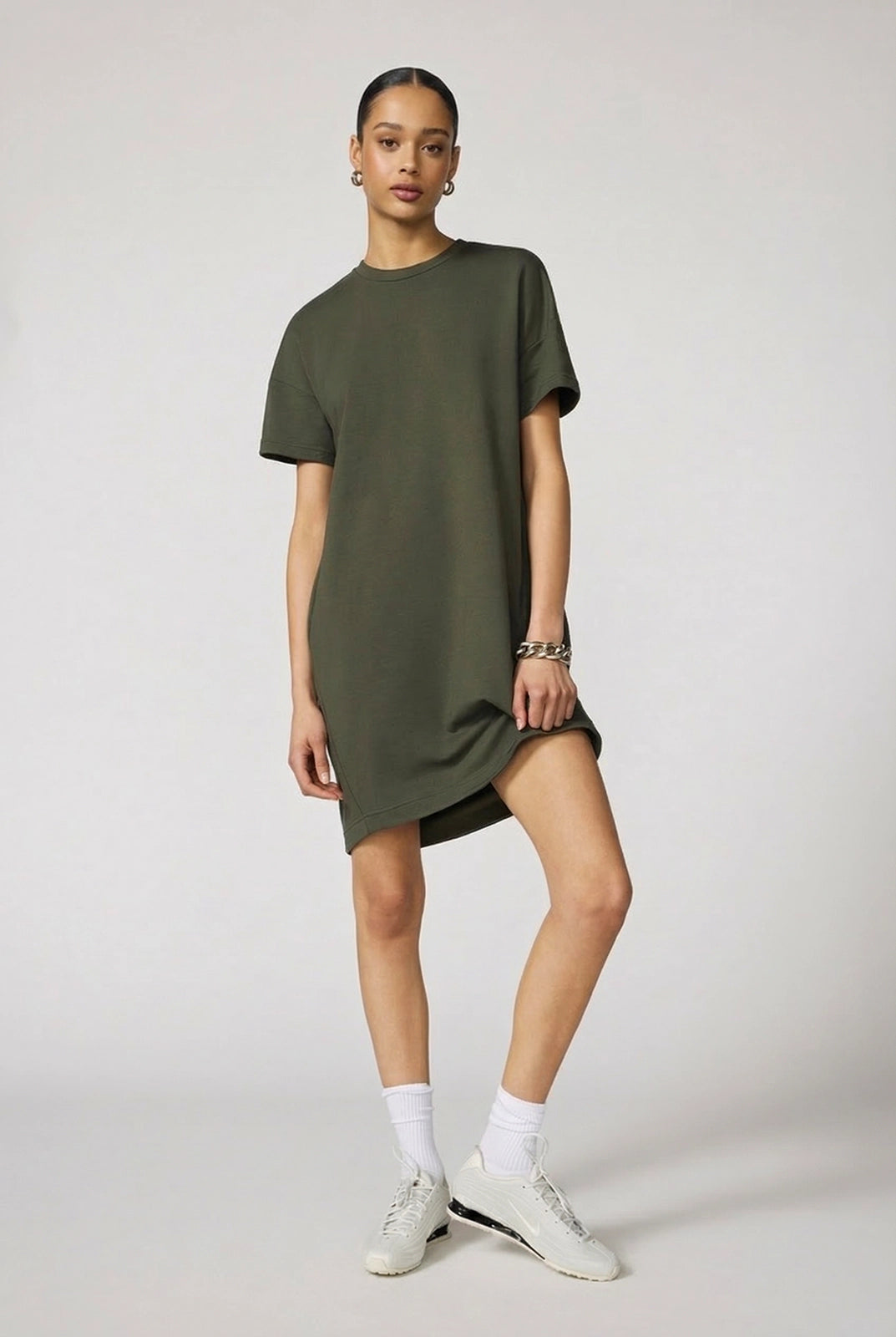 Luxe Terry T-Shirt Dress - Kambaba