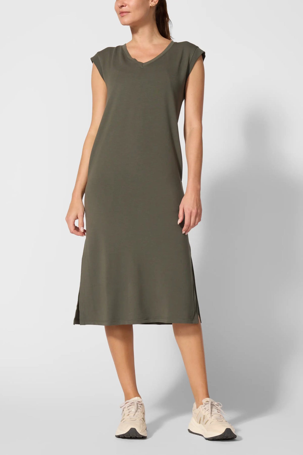 Cozy Fleece Sleeveless Maxi Dress Kambaba