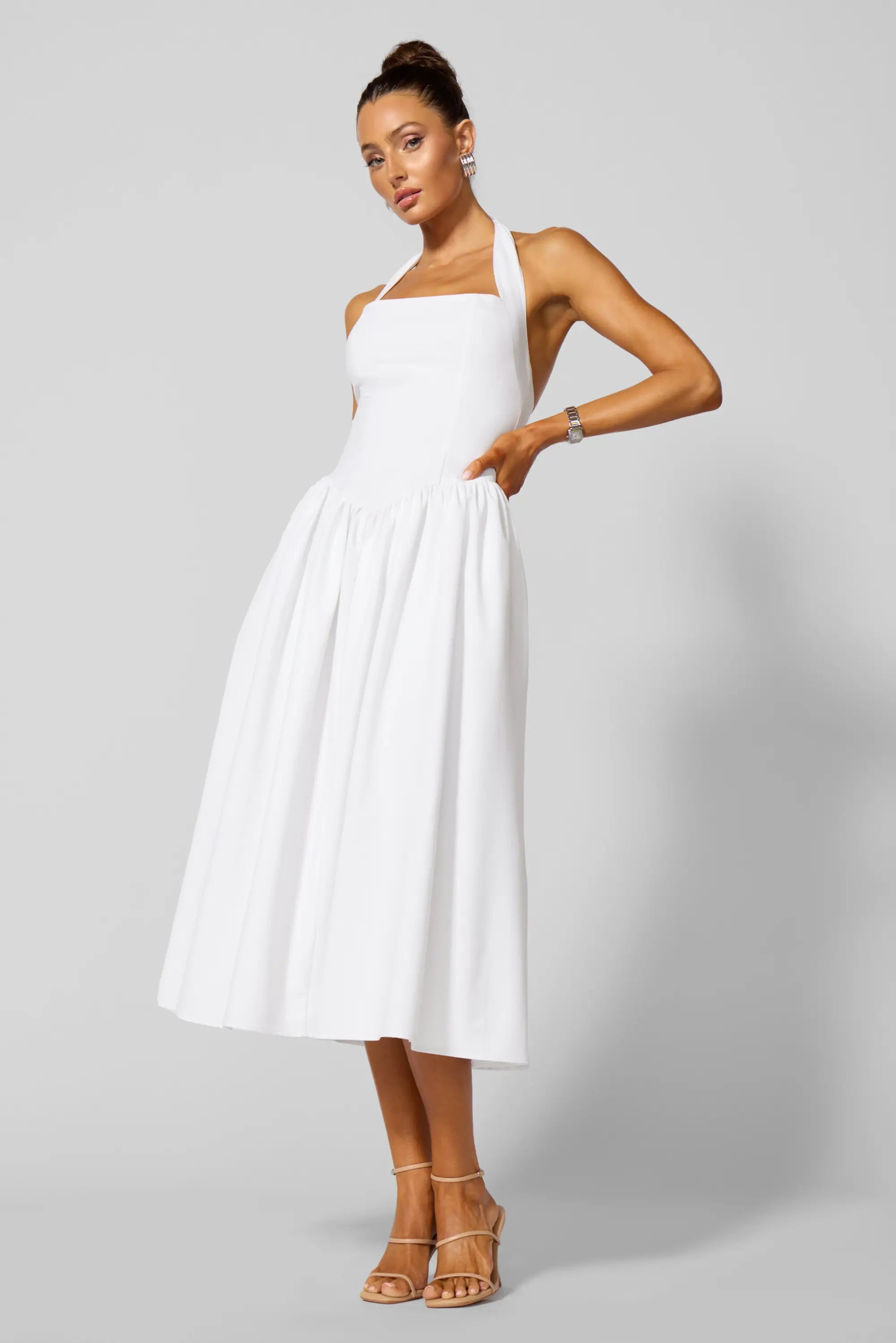 Twirl Dress - Brilliant White