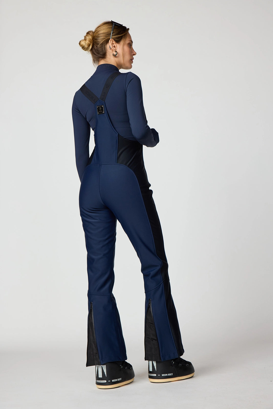 Mini Flare Ski Bib - Navy Blazer