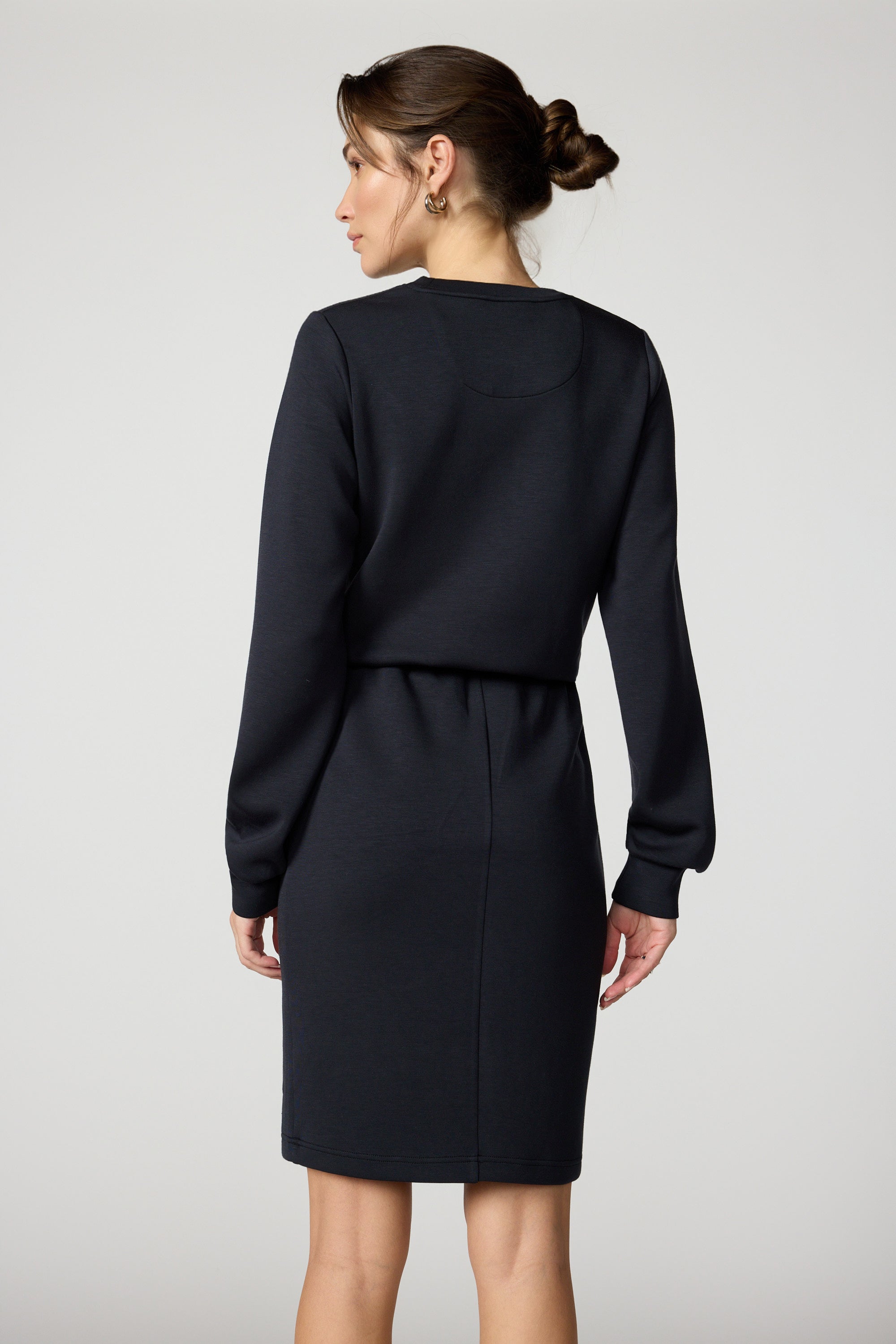 Dreamweave Long Sleeve Dress - Black