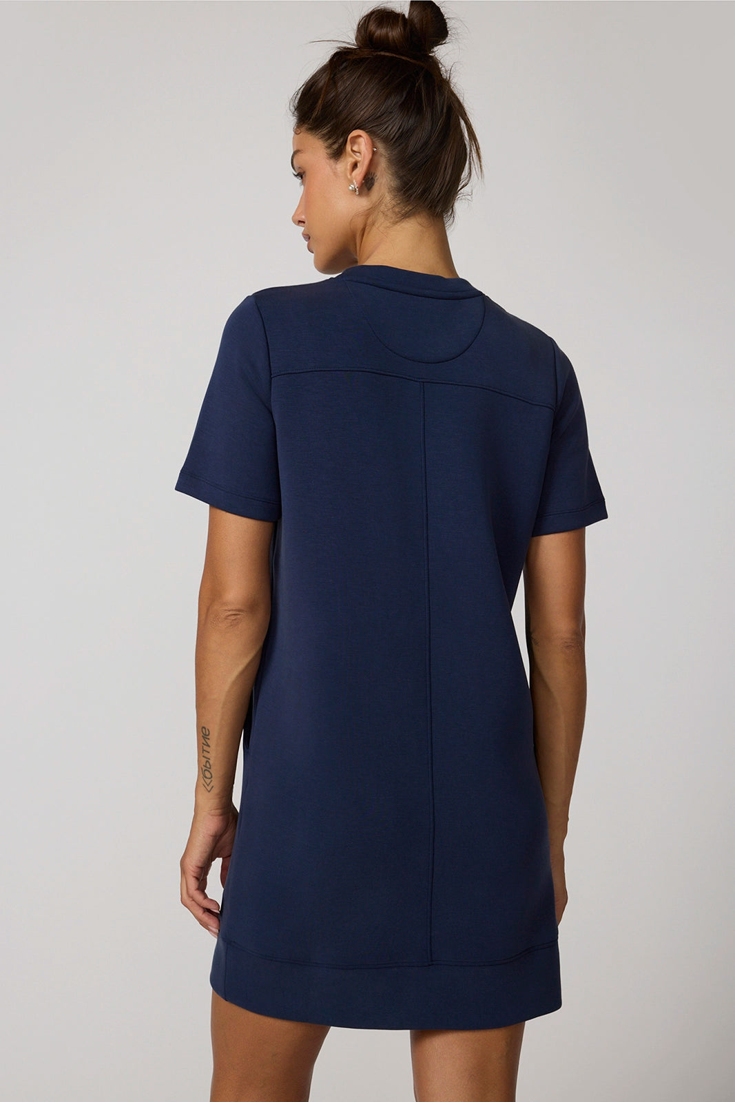 Dreamweave™ Short Sleeve Dress - Navy Blazer