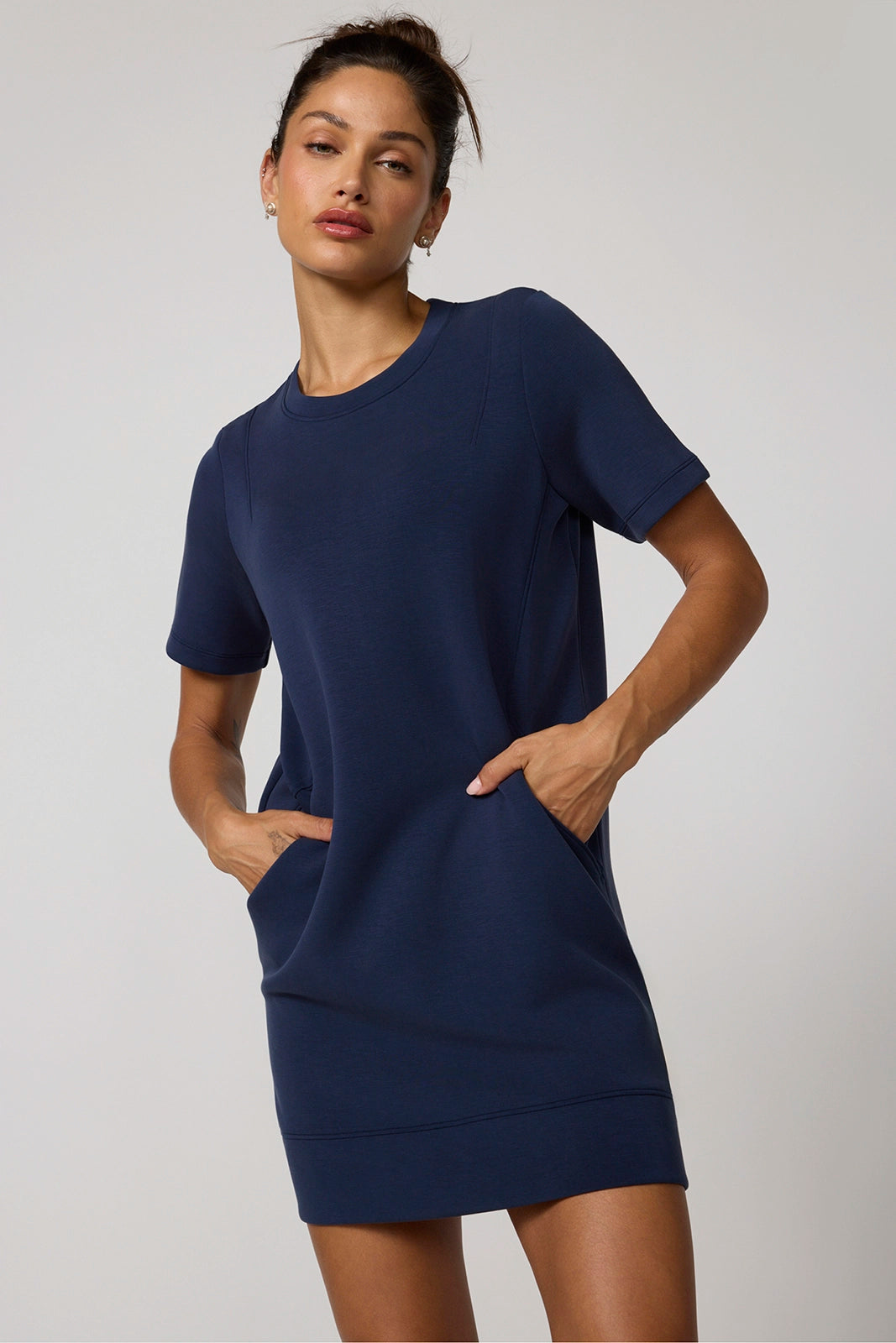 Dreamweave™ Short Sleeve Dress - Navy Blazer