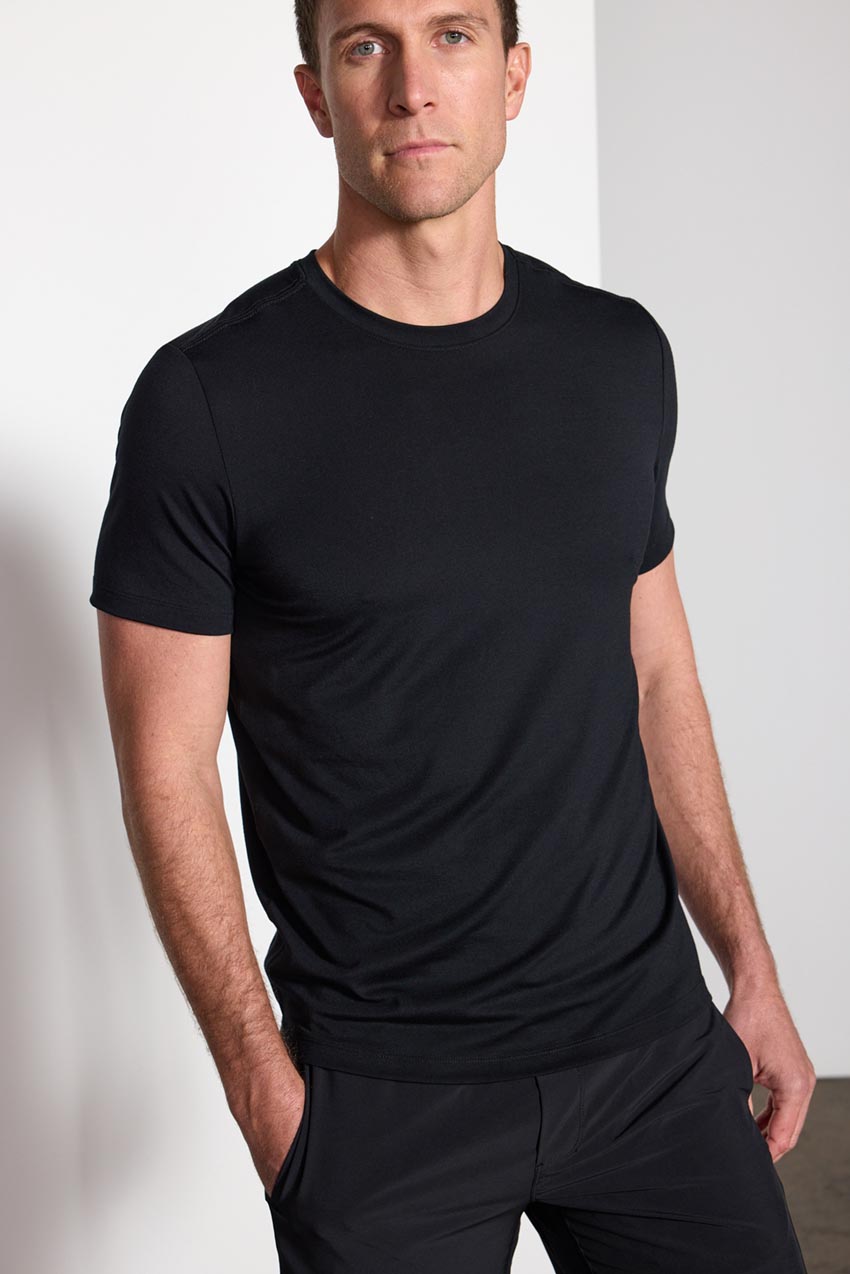 Dynamic Recycled Polyester Mesh Panel Crew Neck Tee – MPG Sport