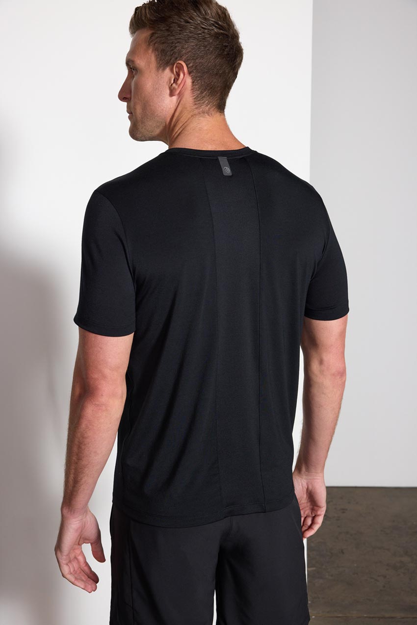 Dynamic Recycled Polyester Mesh Panel Crew Neck Tee – MPG Sport