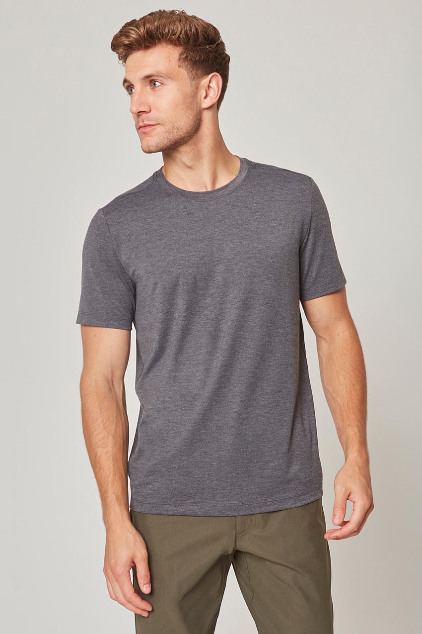 Dynamic Recycled Polyester Crew Neck Tee - Sale