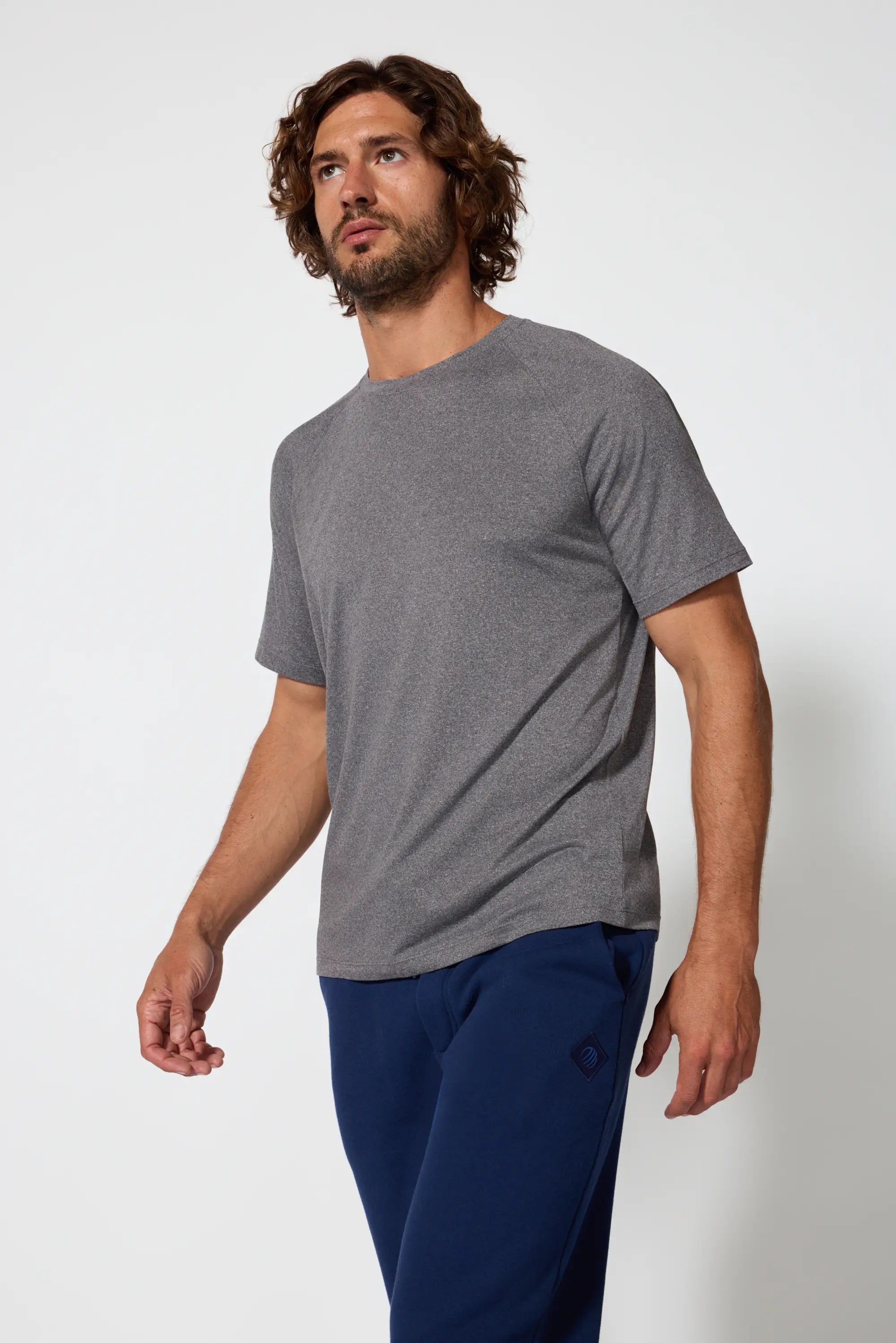 Pace Long Sleeve Tech Tee - Htr Charcoal