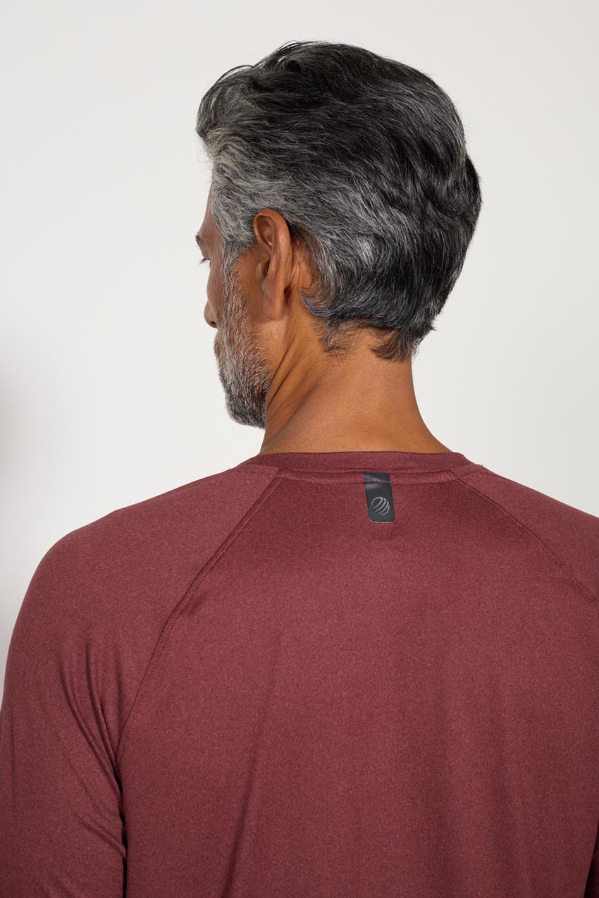 Pace Raglan Tech Tee - Htr Coffee