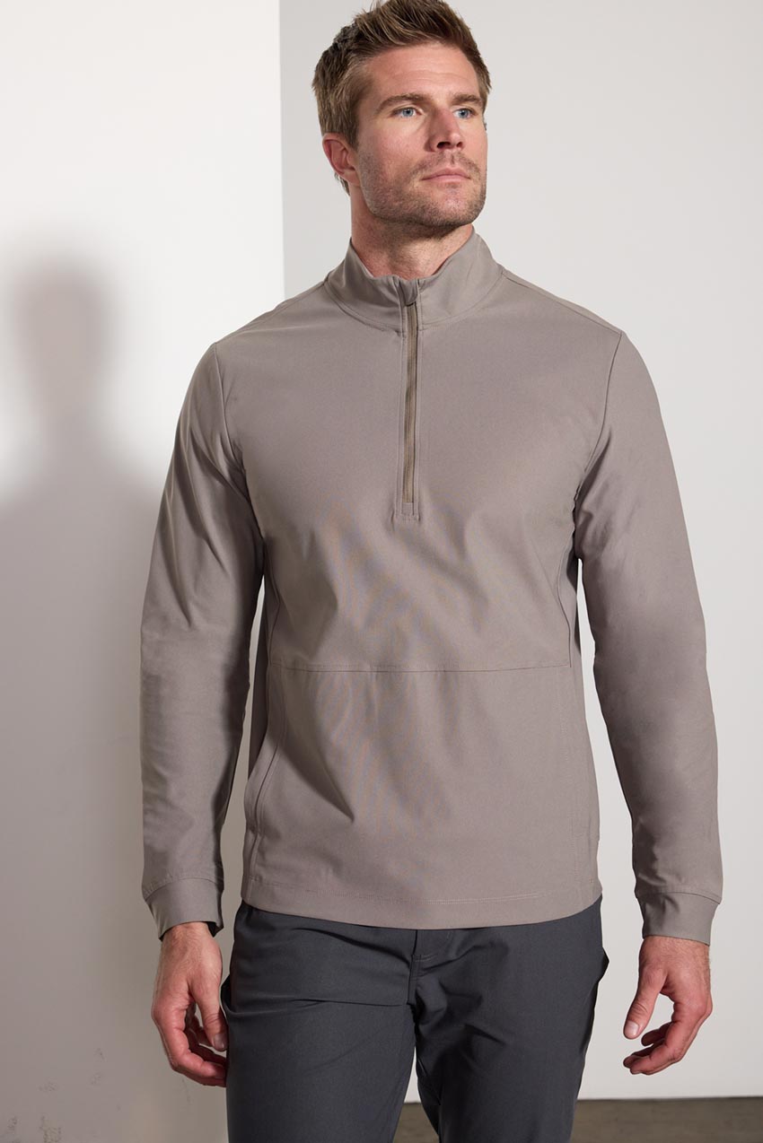 Limitless Recycled Polyester Warp Knit Half-Zip Pullover