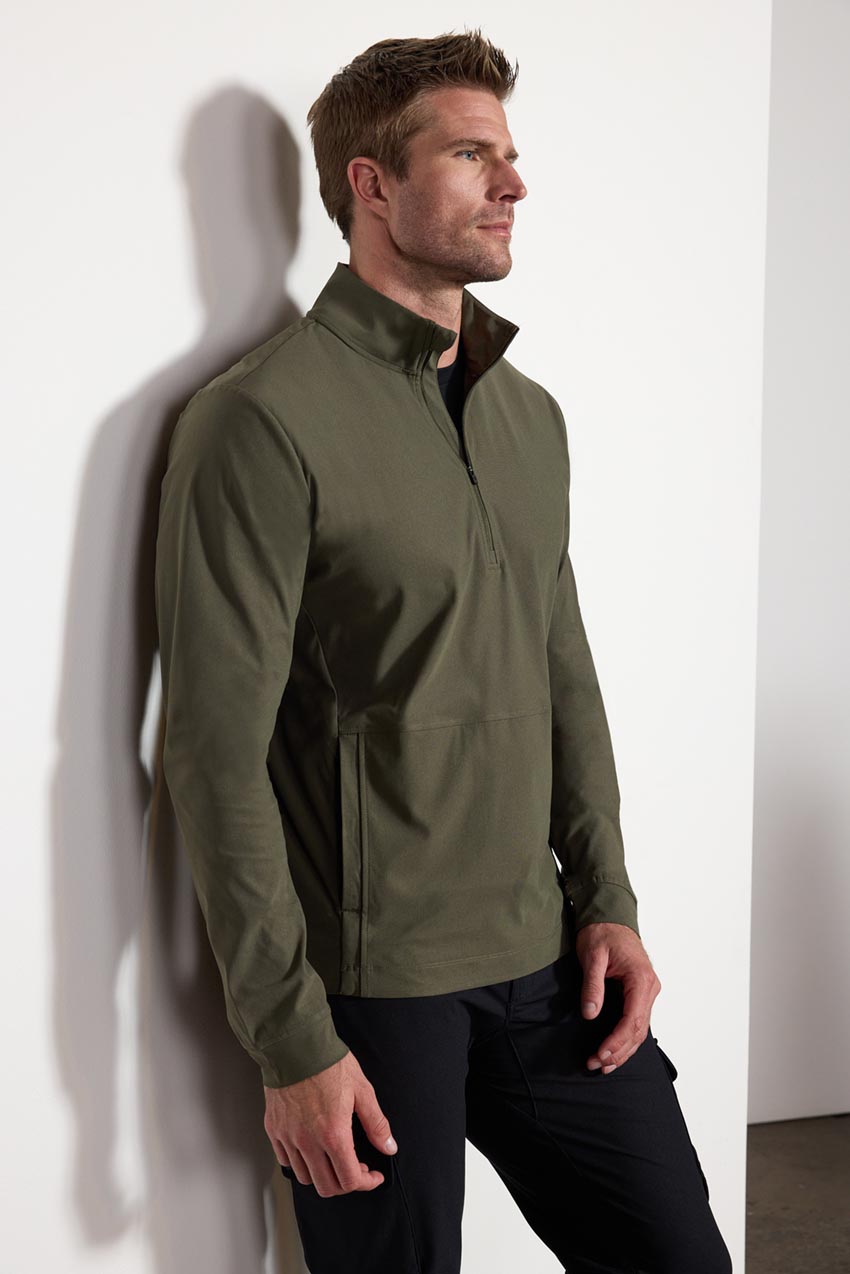 Limitless 1/2 Zip Pullover - Dark Leaf