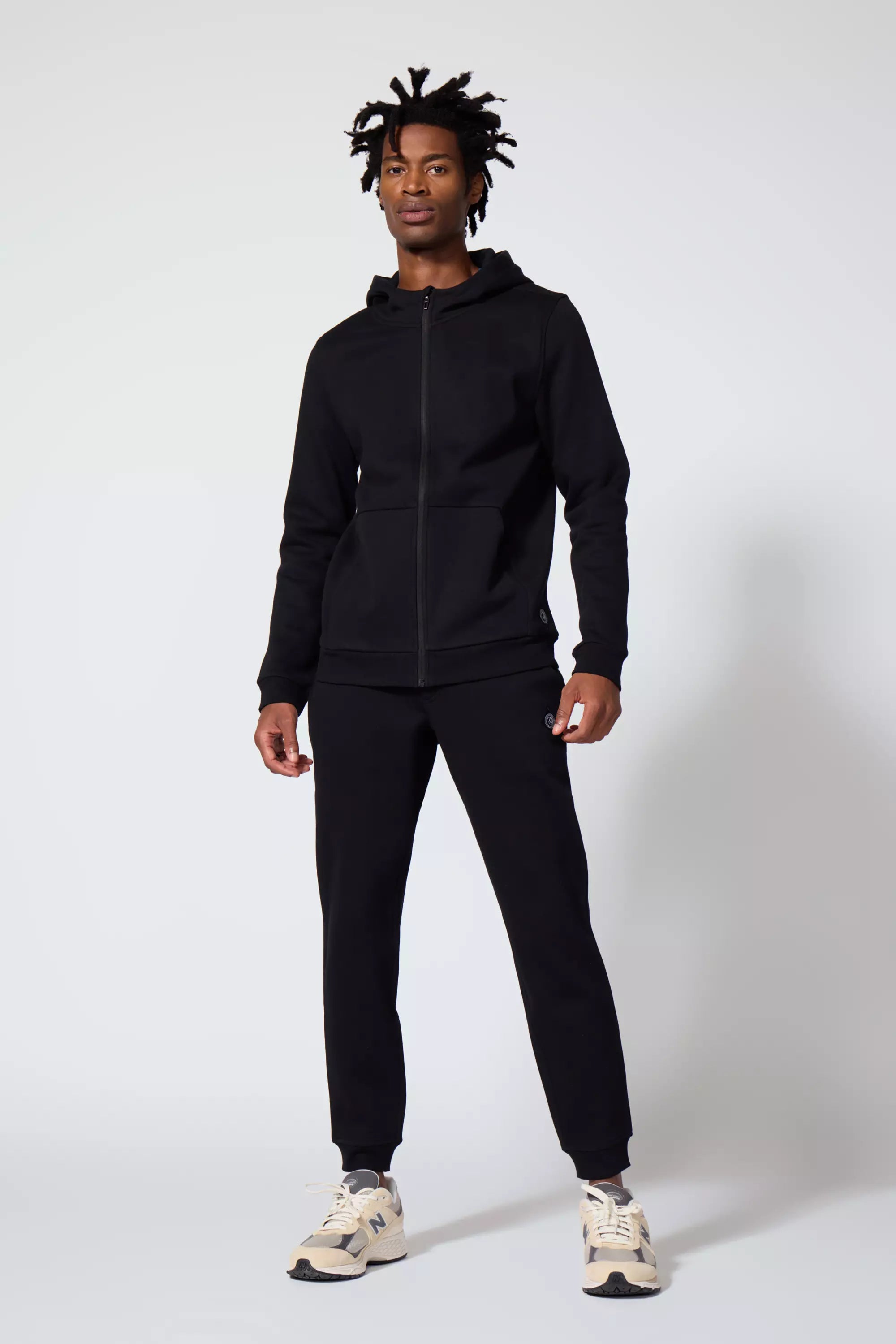 Sweat à capuche LuxeFleece Zip-up pour hommes - noir