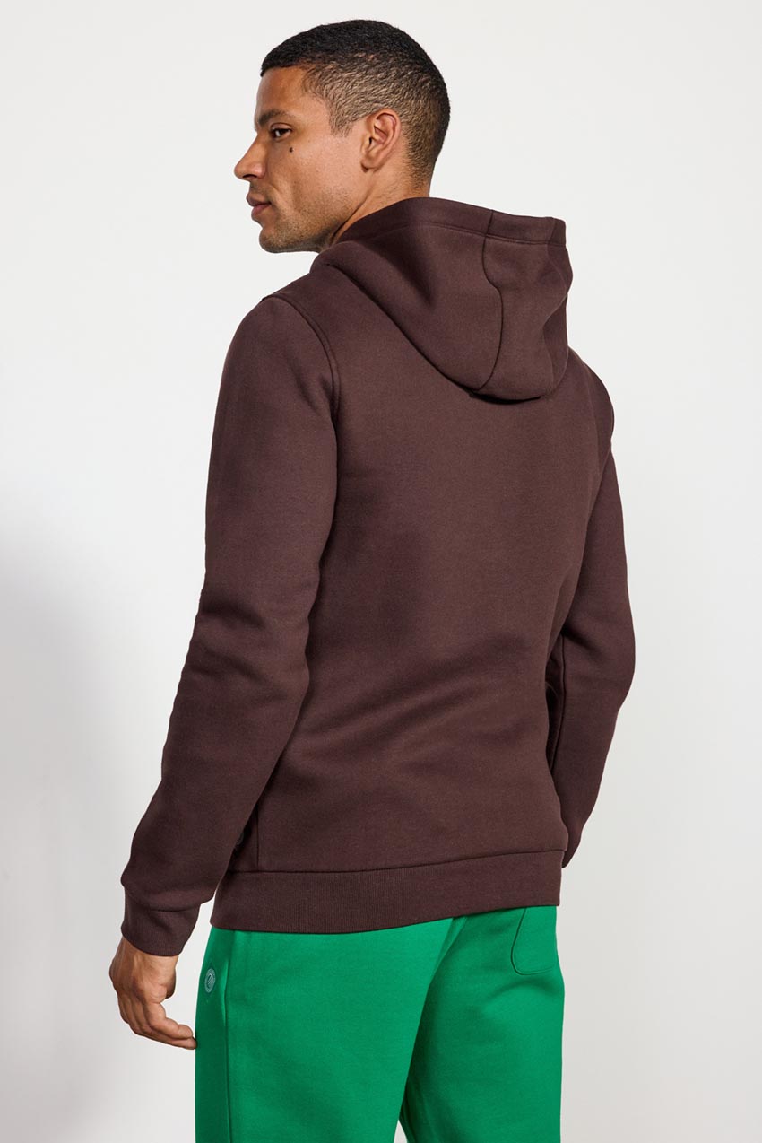 Men's Luxefleece Zip -Up Hoodie - Chocolate Brown