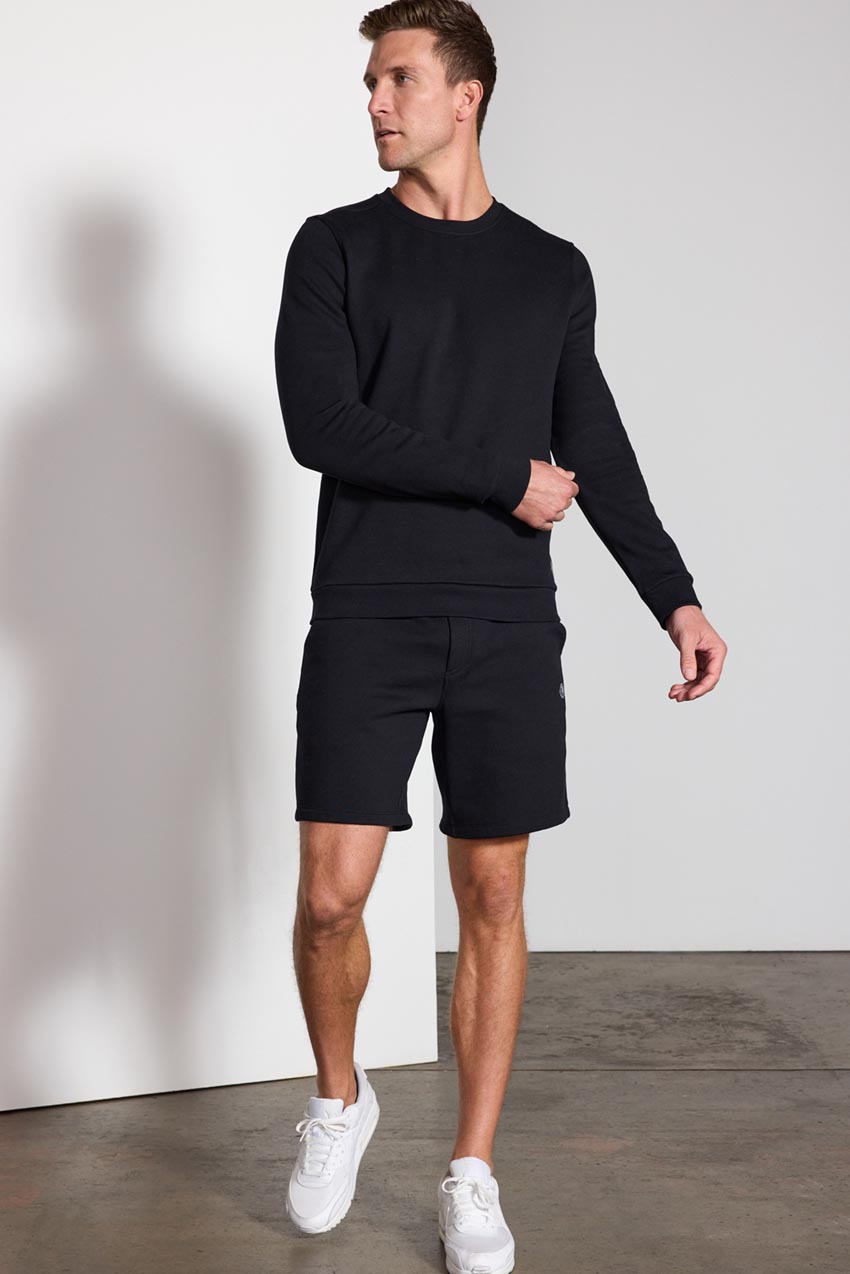 Comfort Men's Fleece Sweatshirt - Black