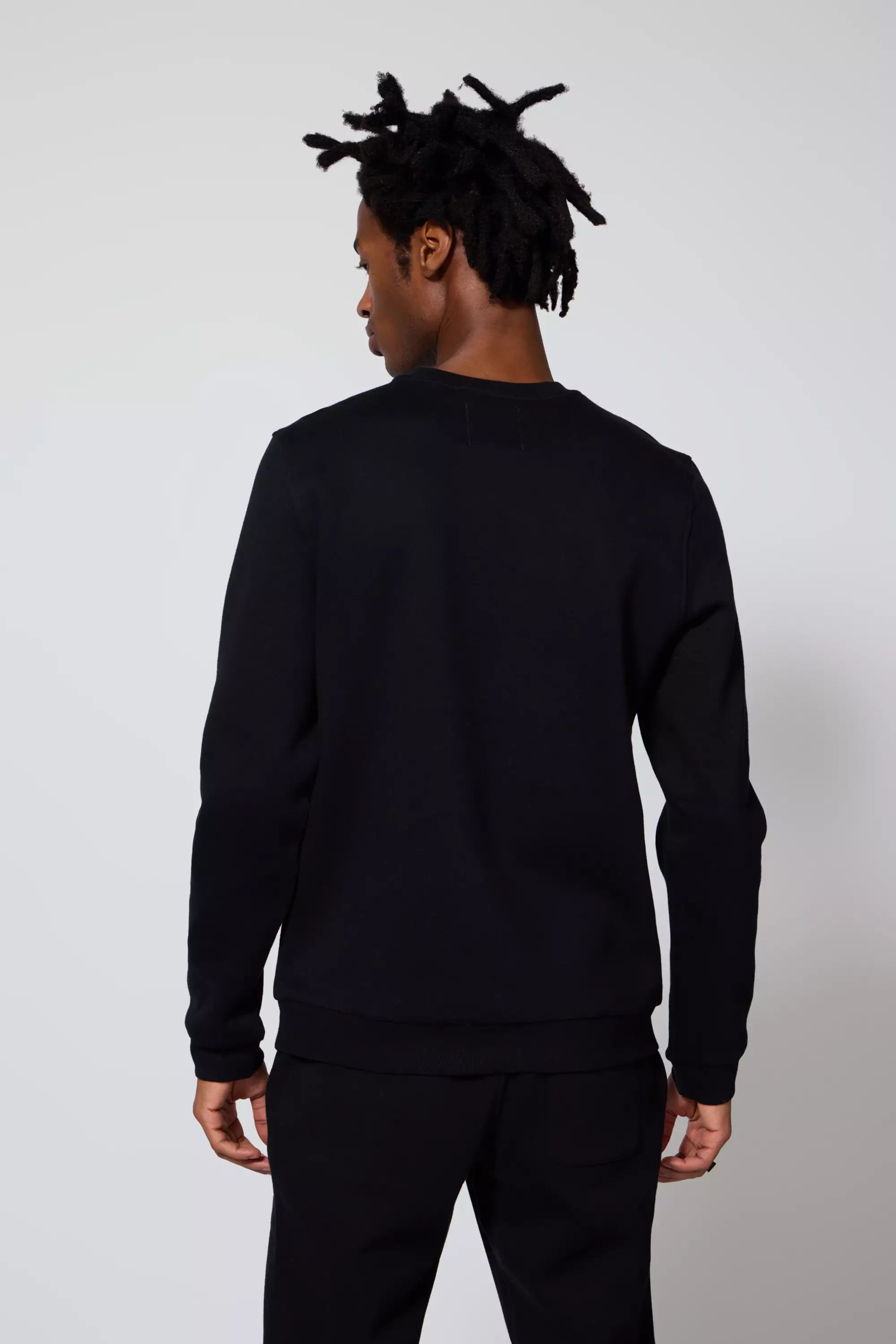 Comfort Men's Fleece Sweatshirt - Black