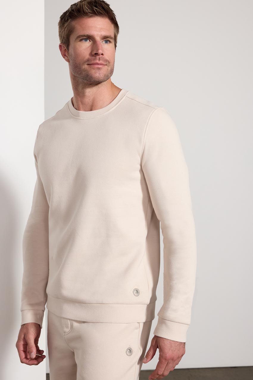 Comfort Men's Fleece Sweatshirt - Stone