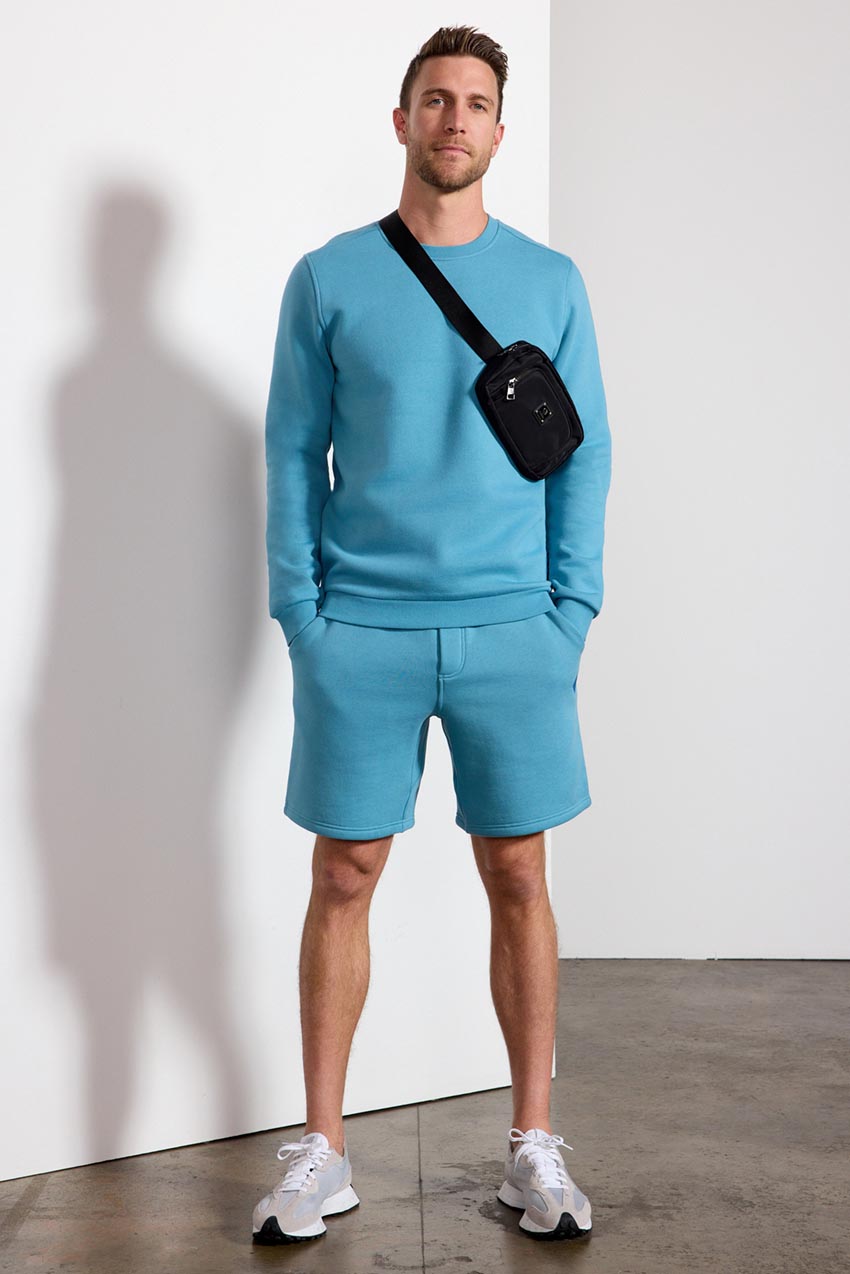 Comfort Men's Fleece Sweatshirt - Adriatic Blue