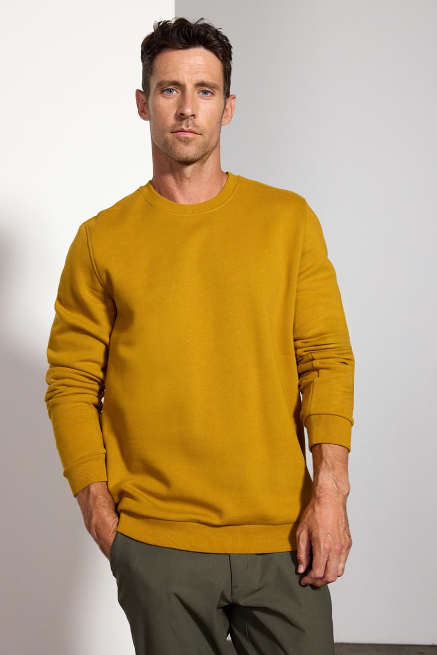 Mustard crew neck sales sweatshirt