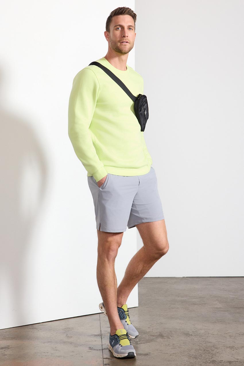 Comfort Men's Fleece Sweatshirt - Shadow Lime