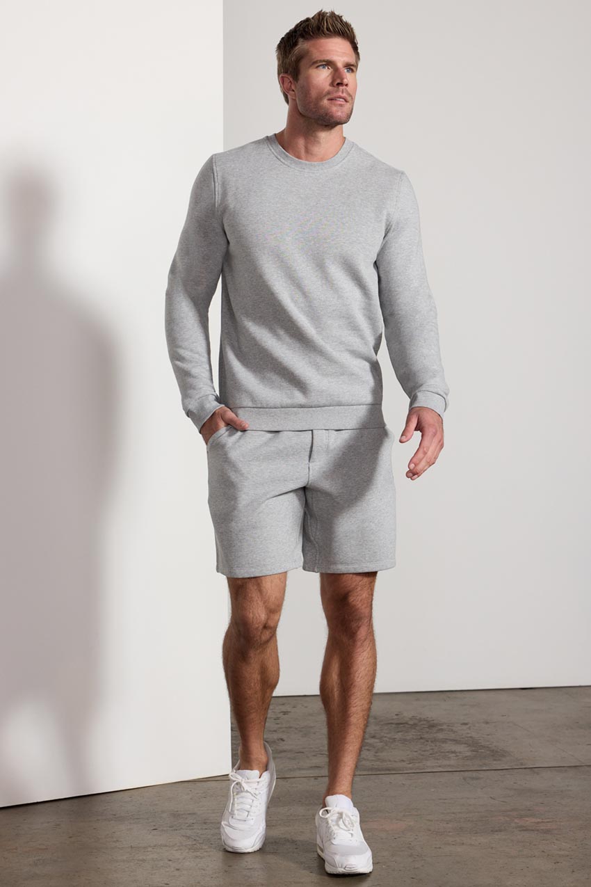 Comfort Men's Fleece Sweatshirt - Htr Concrete