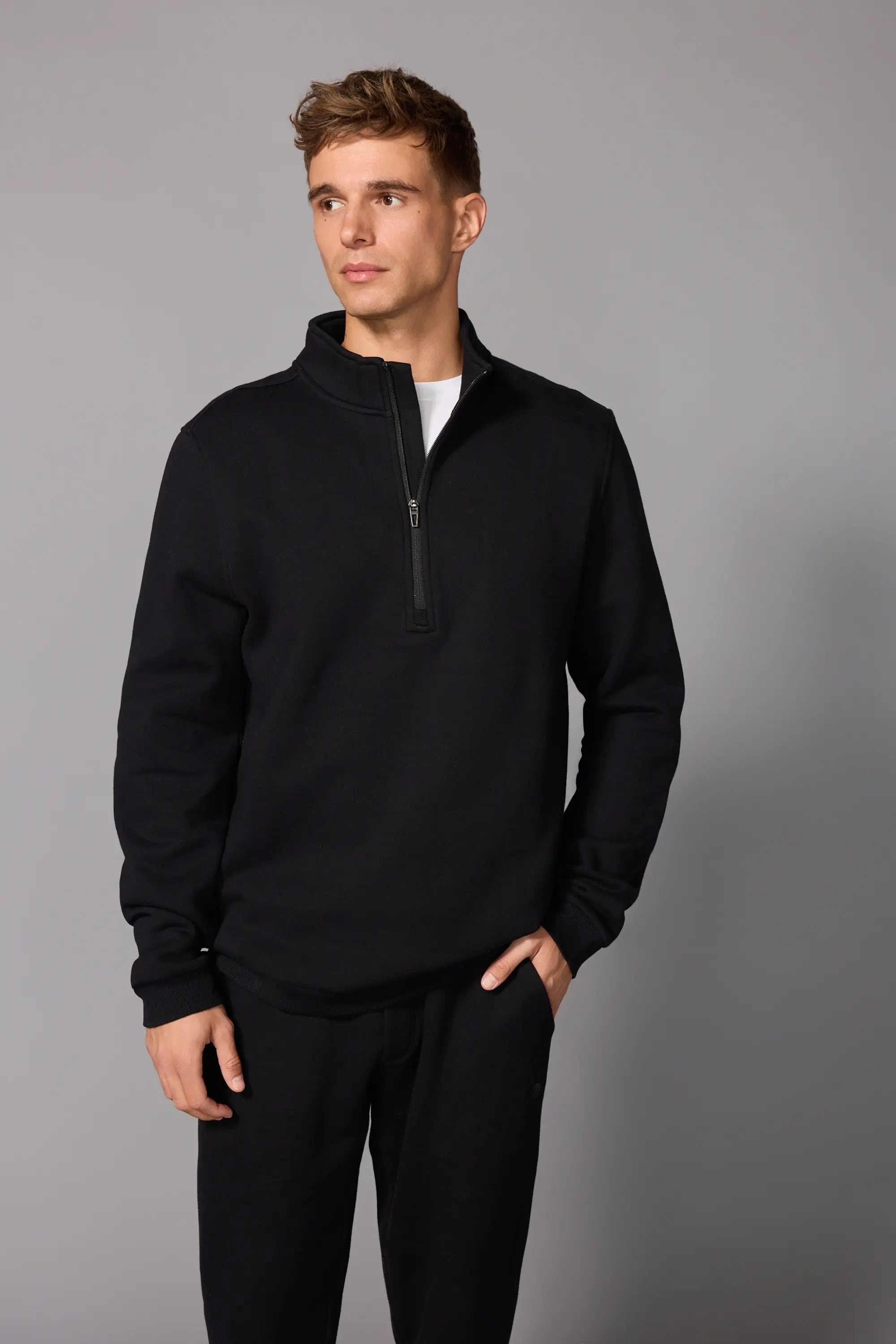 Men's Luxefleece 1/4 Zip  - Black