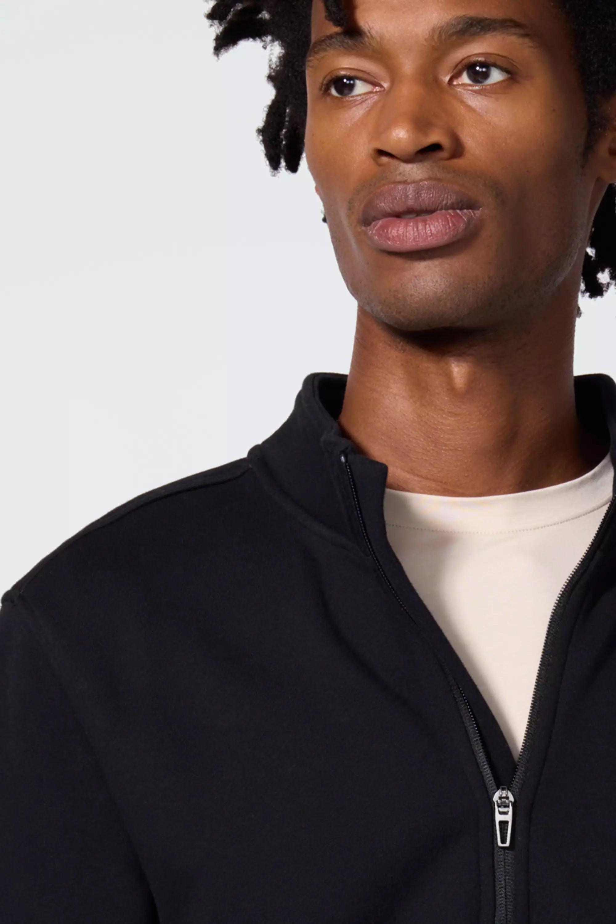 Comfort Men's Fleece 1/4 Zip  - Black