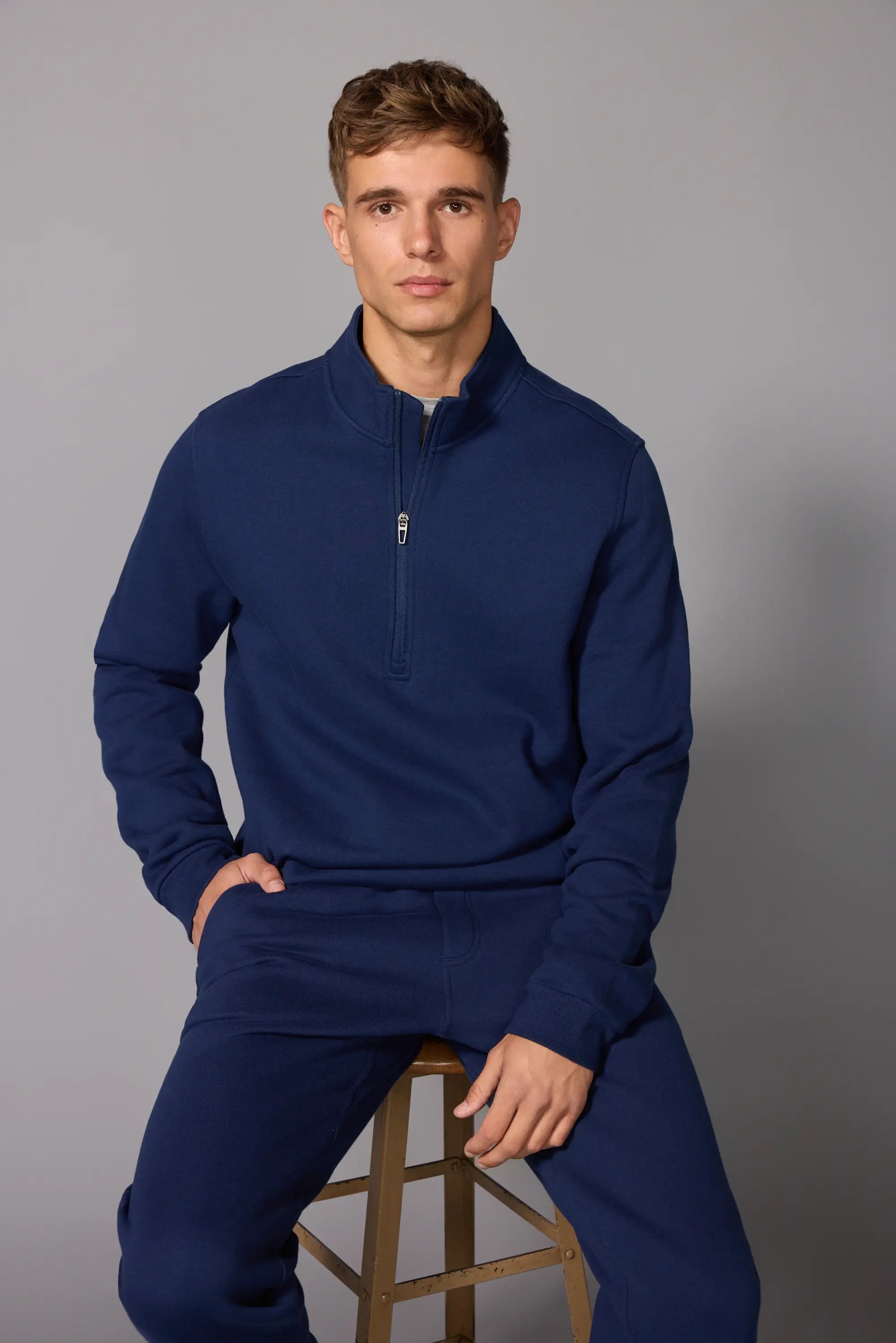 Men's Luxefleece 1/4 Zip  - Navy