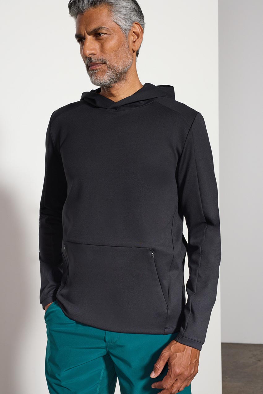 Gray Polyester Hoodie