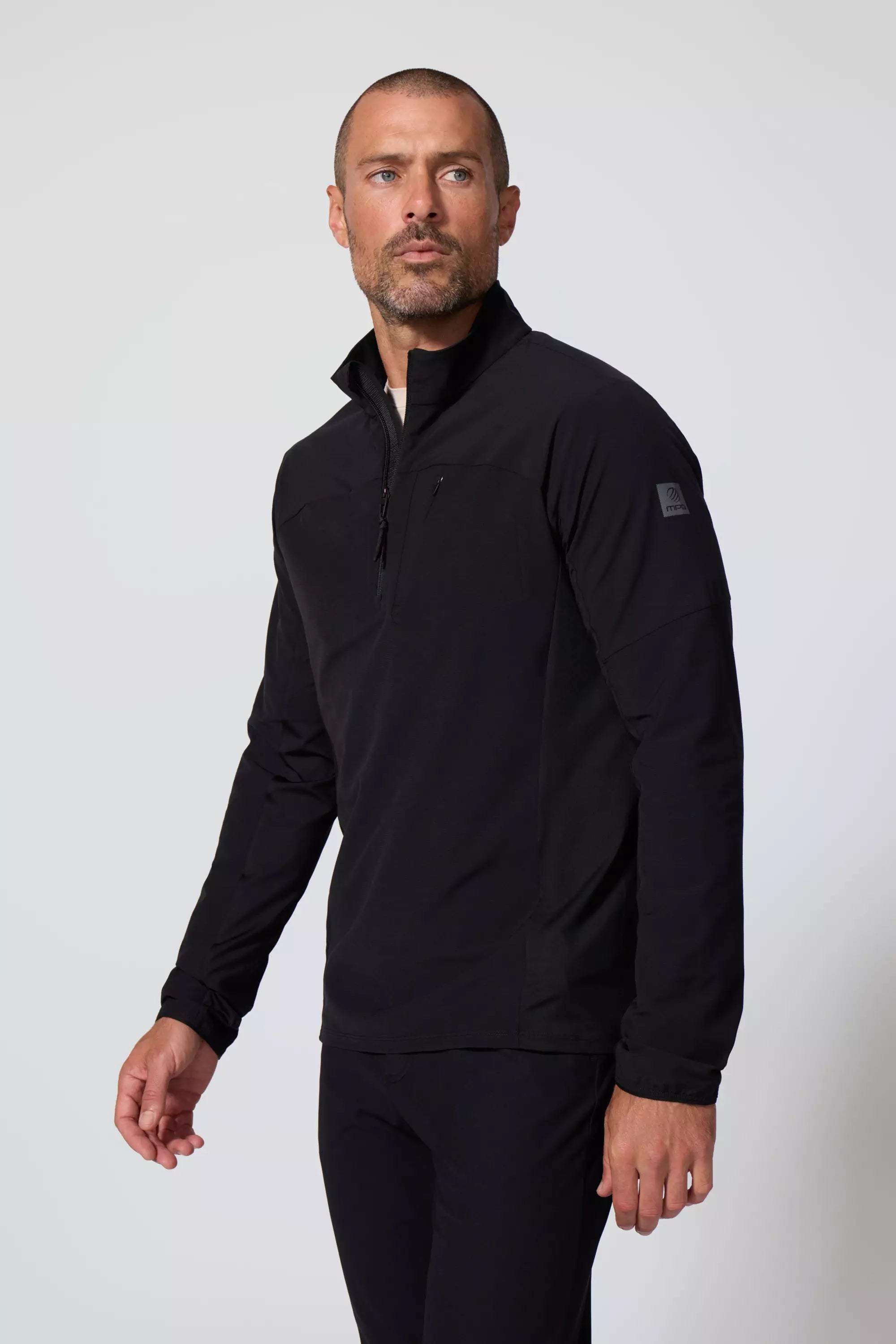 Rove 1/2 zip - negro