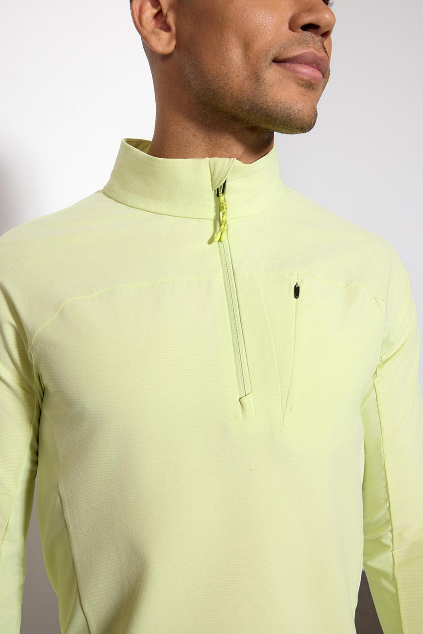 Rove 1/2 Zip - Shadow Lime