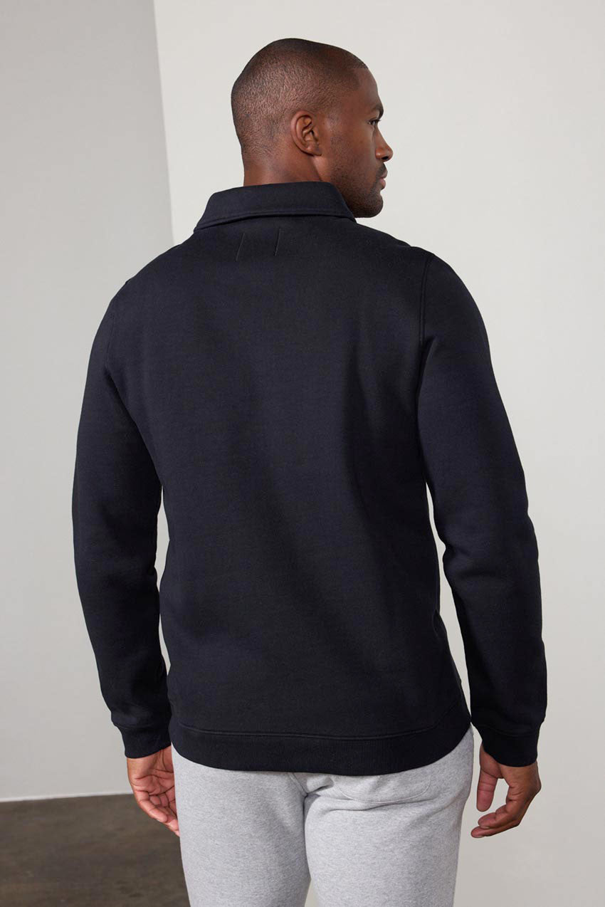 Polo de Luxefleece para hombres - Negro