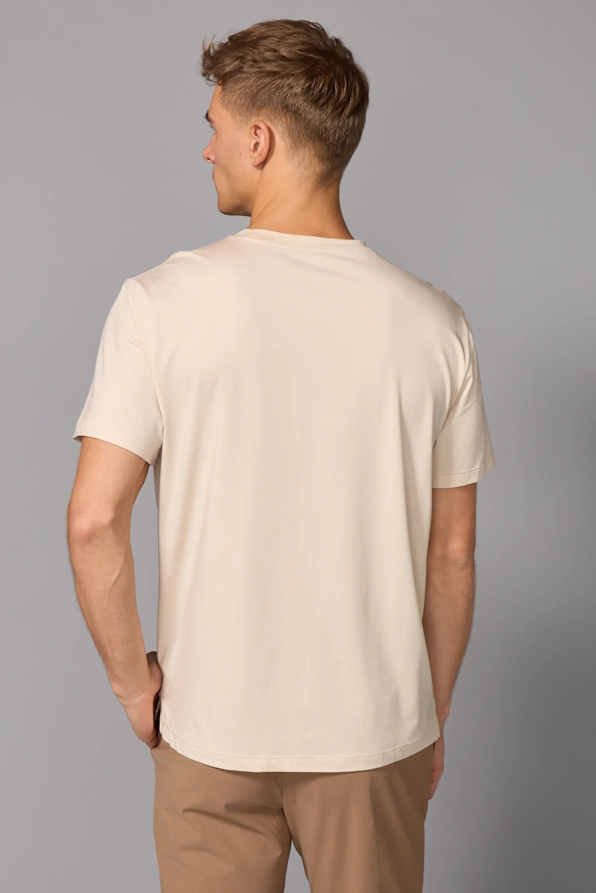Pima Cotton Tee - Stone