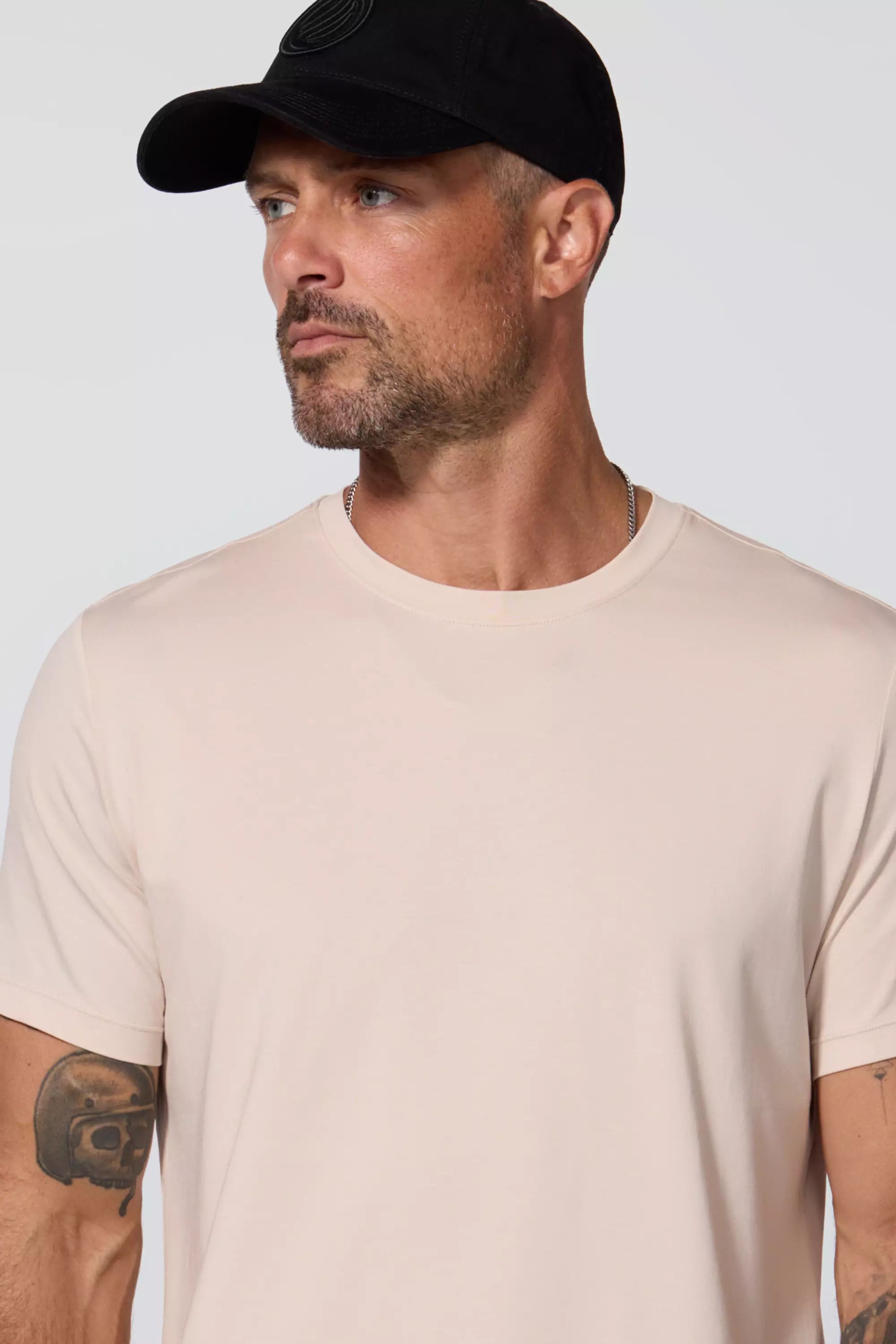 Pima Cotton Tee - Stone