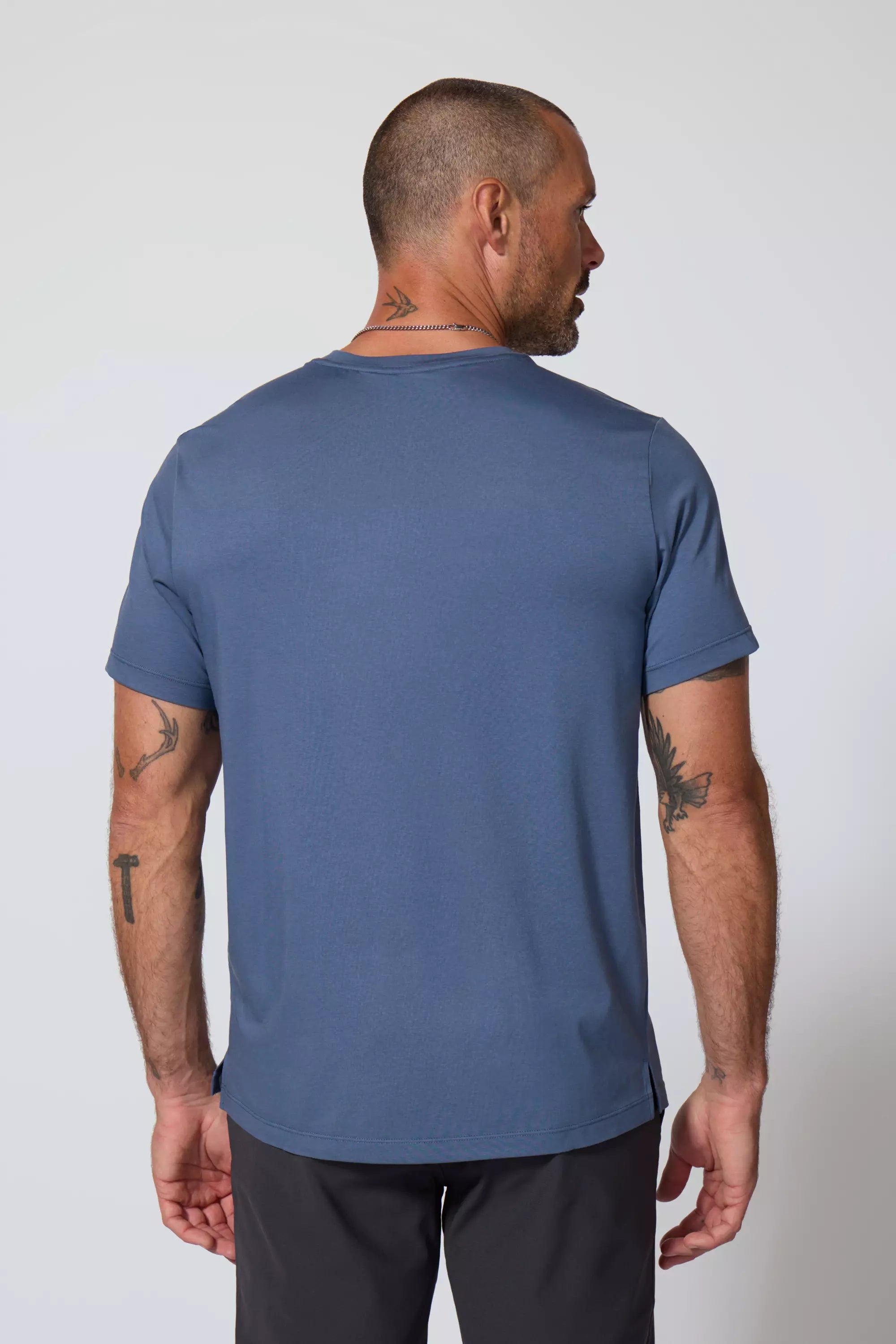 Pima Cotton Tee - Bleu à l'essence